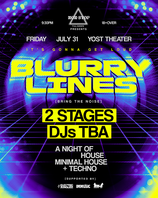 NON-STOP PRESENTS BLURRY LINES - MINIMAL HOUSE + TECHNO
