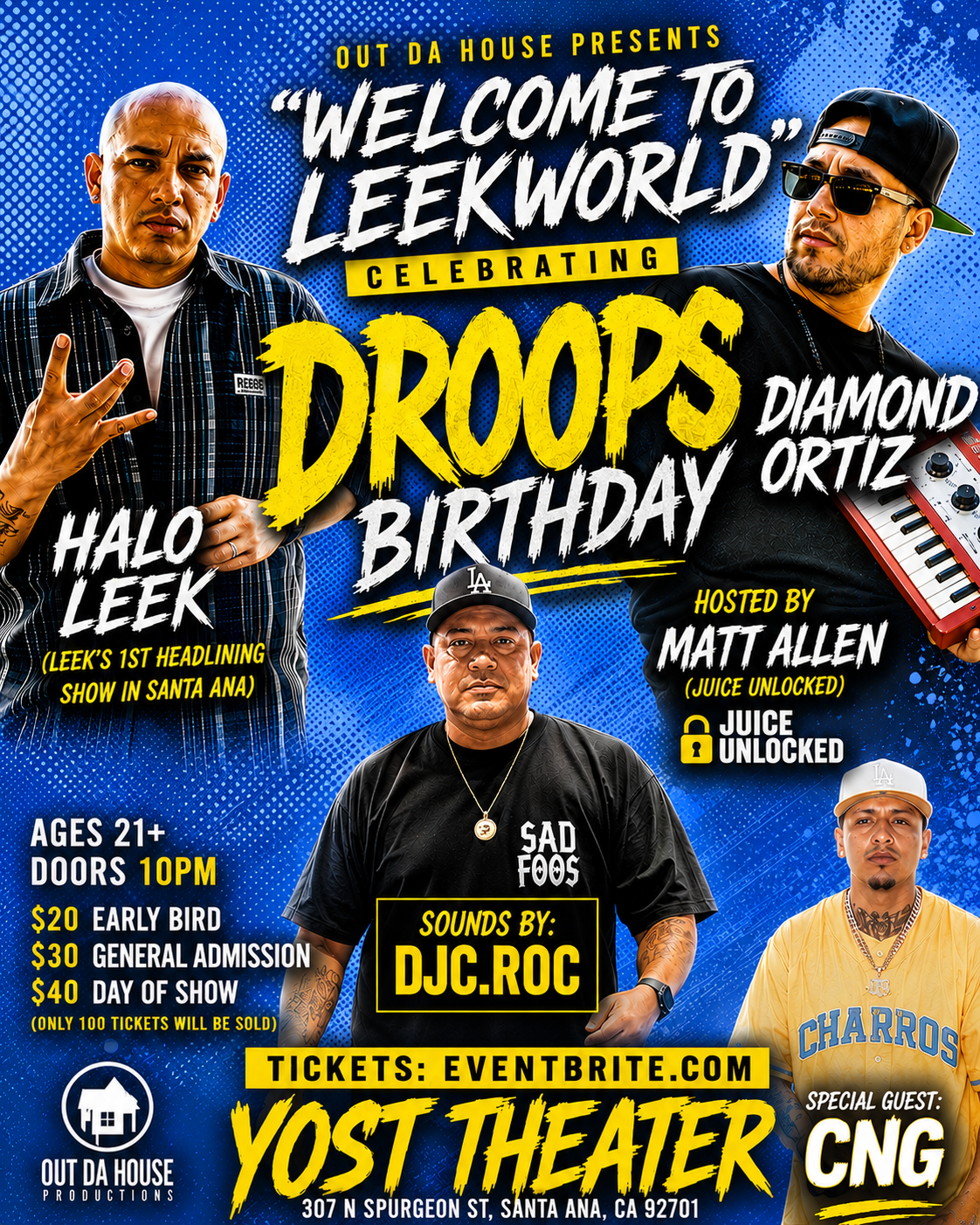 CNG x DIAMOND ORTIZ x HALO LEEK x DROOPS BDAY