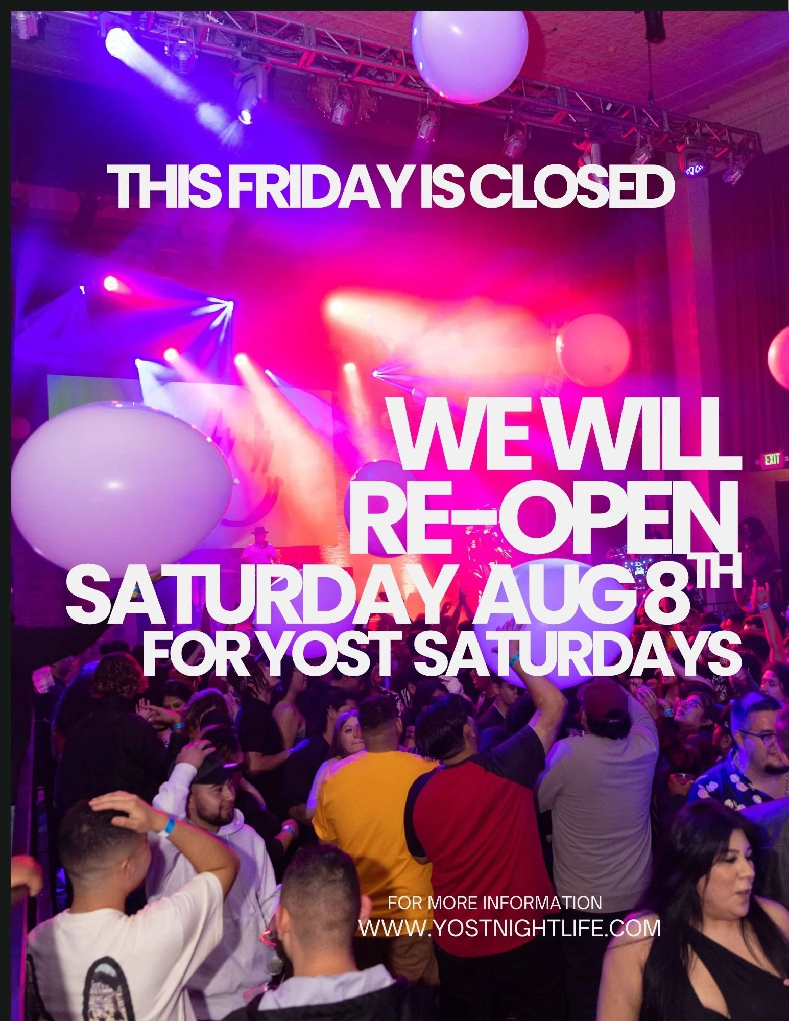 FRIDAY CLOSED