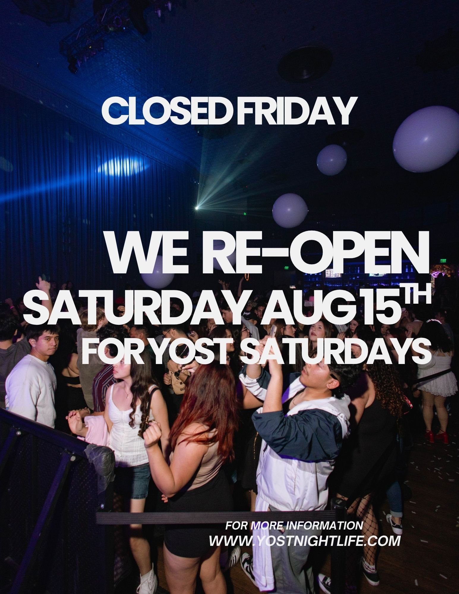 FRIDAY CLOSED