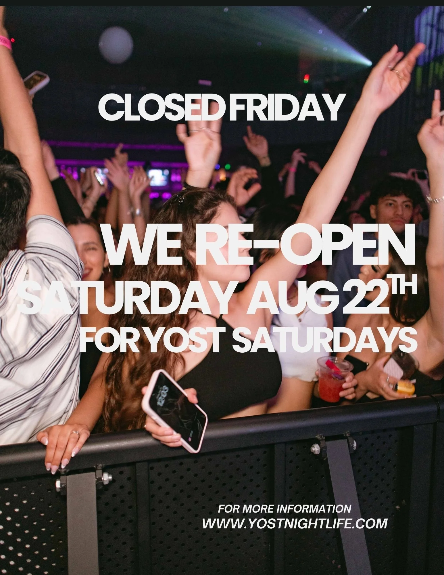 FRIDAY CLOSED
