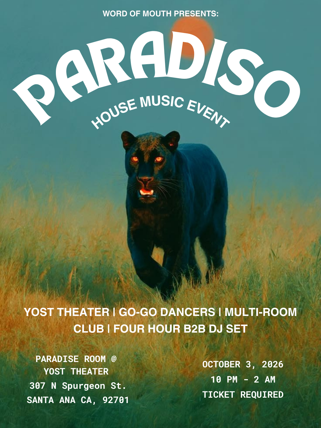 PARADISO(HOUSE EVENT)