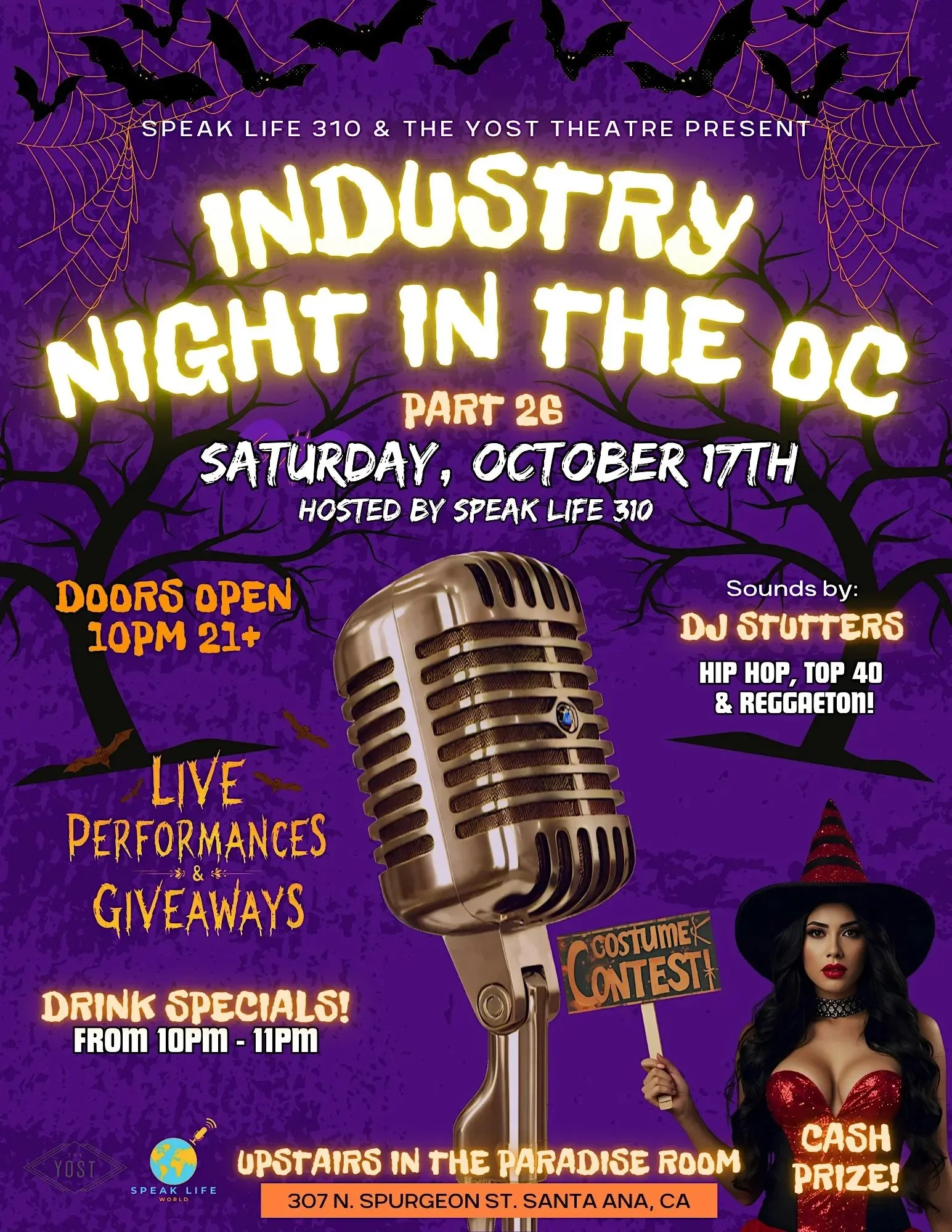 Spooky Fest 2! Costume Party! Inside Paradise Room
