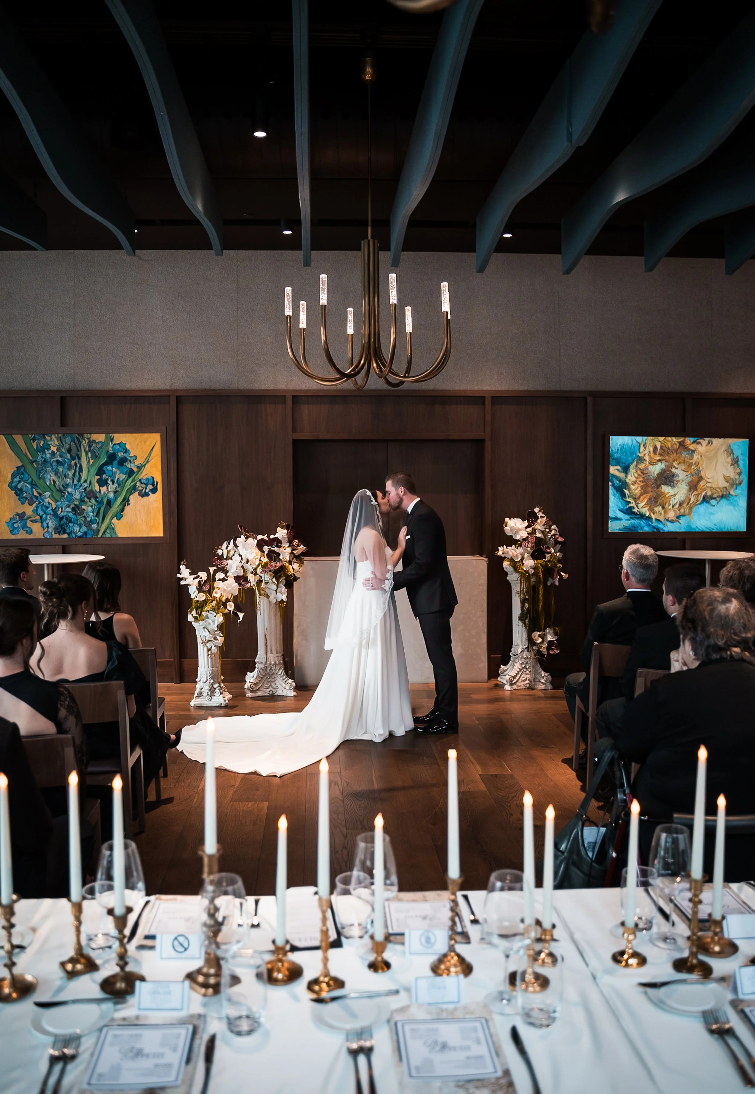 Milwaukee Wedding Photographer | First Look &amp; Bridal Portraits at the Milwaukee Art Museum, Ceremony at Lupi &amp; Iris