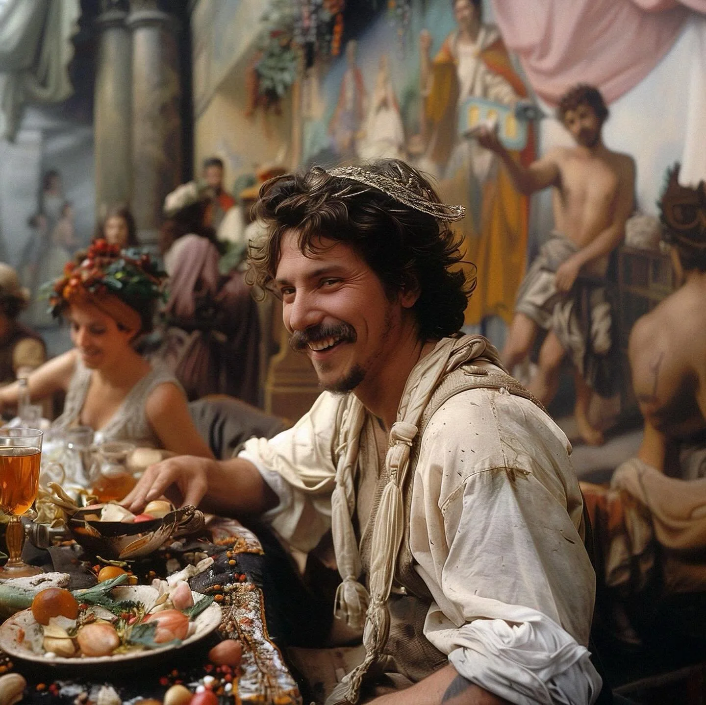 Today marks our 100th post milestone! 🥳Join us in celebrating with a themed office party featuring a stunning recreation of &lsquo;The Romans in their Decadence,&rsquo; curated by the talented Thomas Coutureout and his team of designers and pupils. 