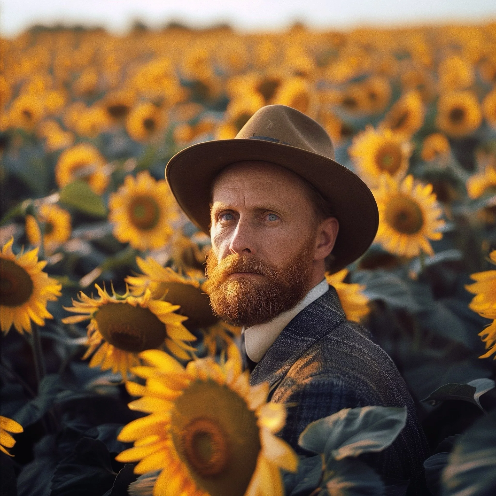 Stepping into Vincent van Gogh&rsquo;s world, where every guest is greeted with a room blooming with his painted flowers. Today, AaI had the honor of assisting Vincent in hand-picking the perfect sunflower bouquet from a local farmer, adding a touch 