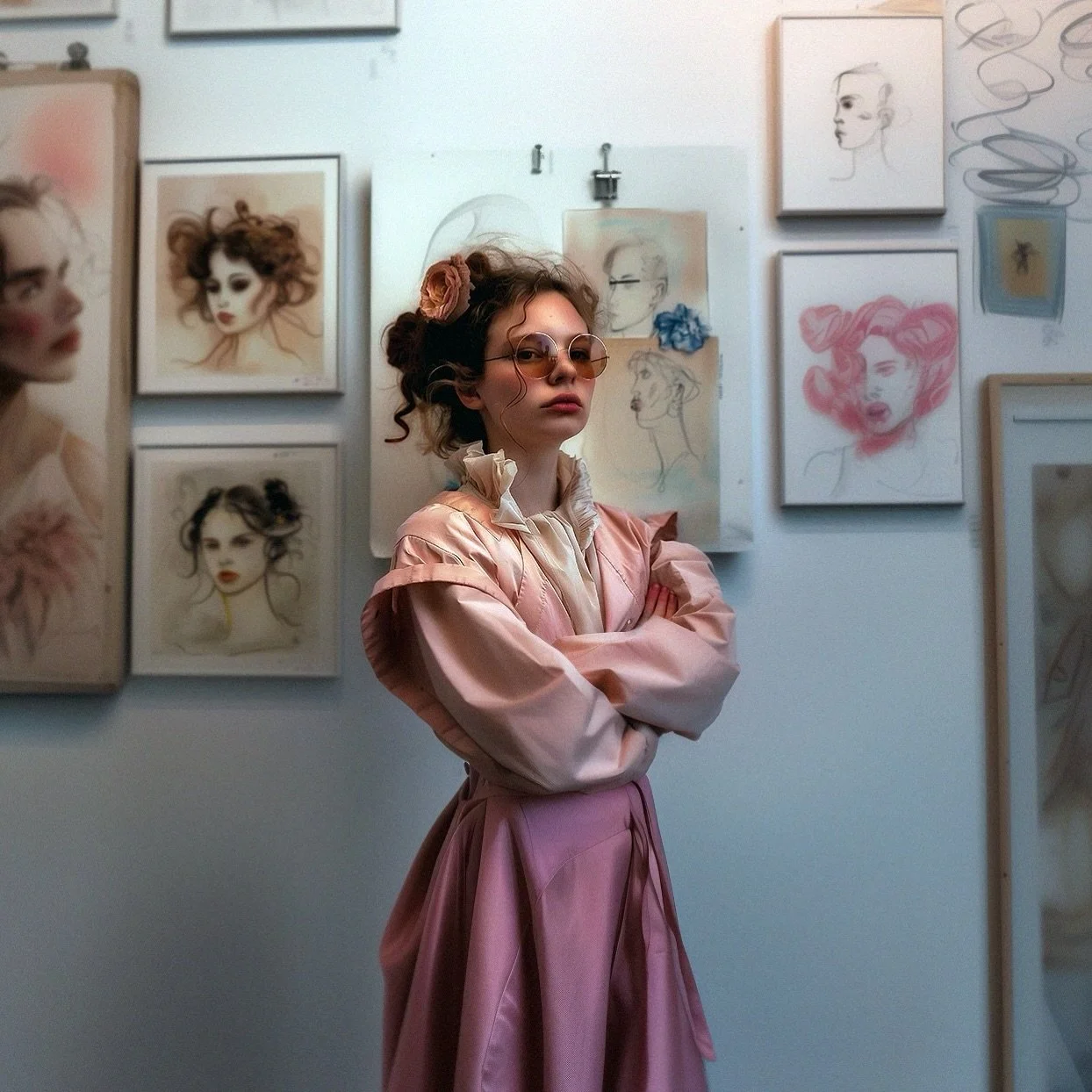 AaI visited a local art exhibition in Rome and stumbled upon Artemisia Gentileschi, showcasing her sketches and unfinished work. While we couldn&rsquo;t even afford her unfinished pieces, we empathize with the challenges artists face and bought a sti