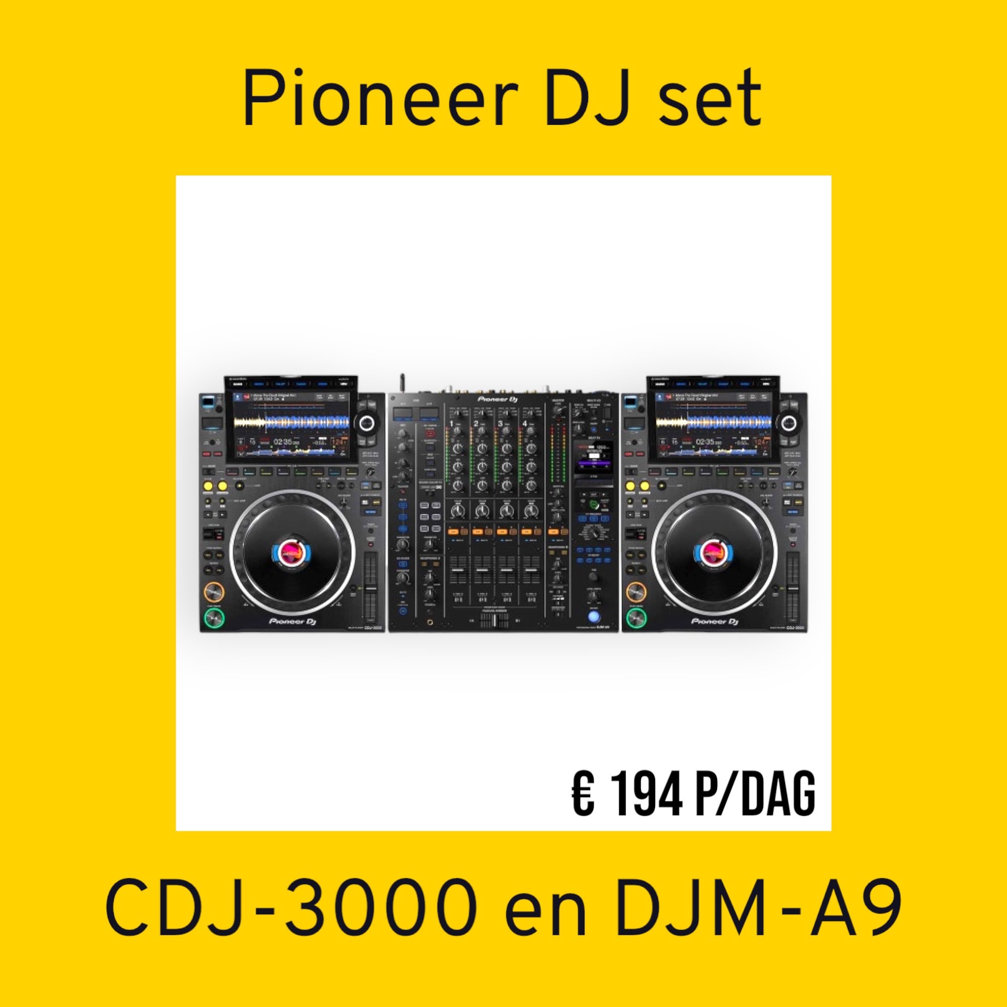 Huur Pioneer DJ set CDJ-3000 en DJM-A9 in Spijkenisse
