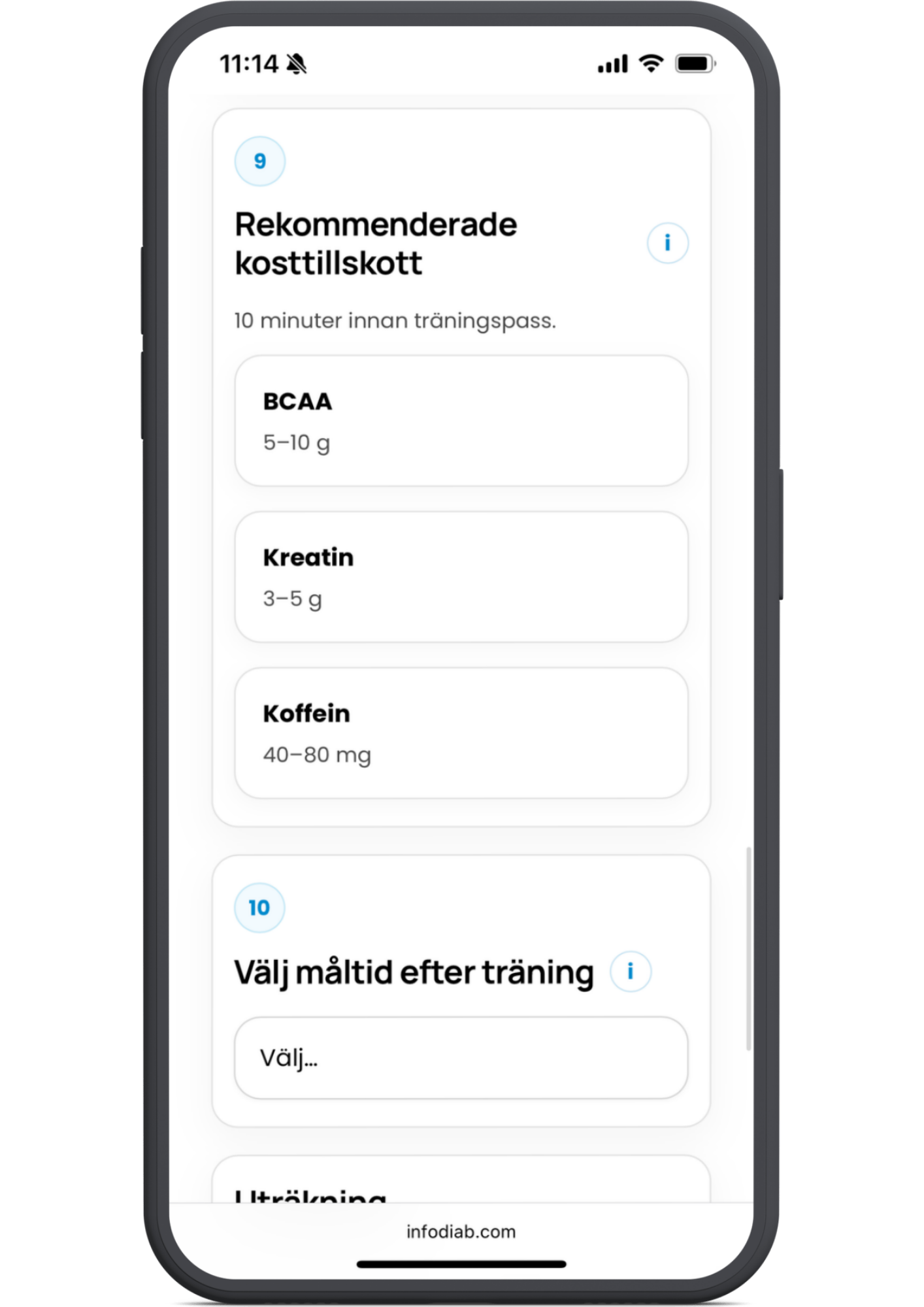8. Se rekommenderade kosttillskott. Boluskalkylatorn fungerar lika väl för dig som tar eller inte tar kosttillskott. 