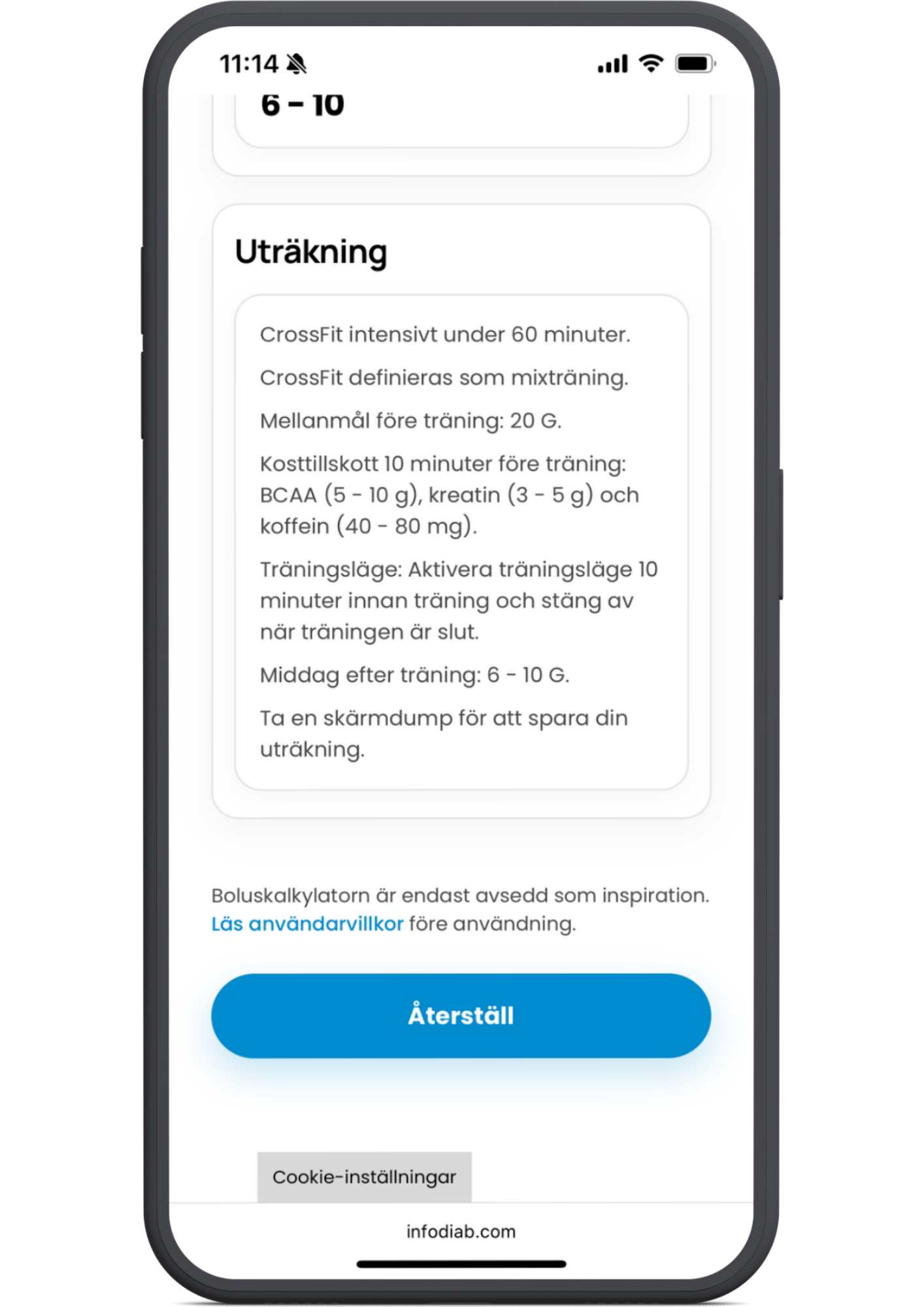 10. Se din uträkning sammanställd steg för steg. Ta en skärmdump för att spara uträkningen.