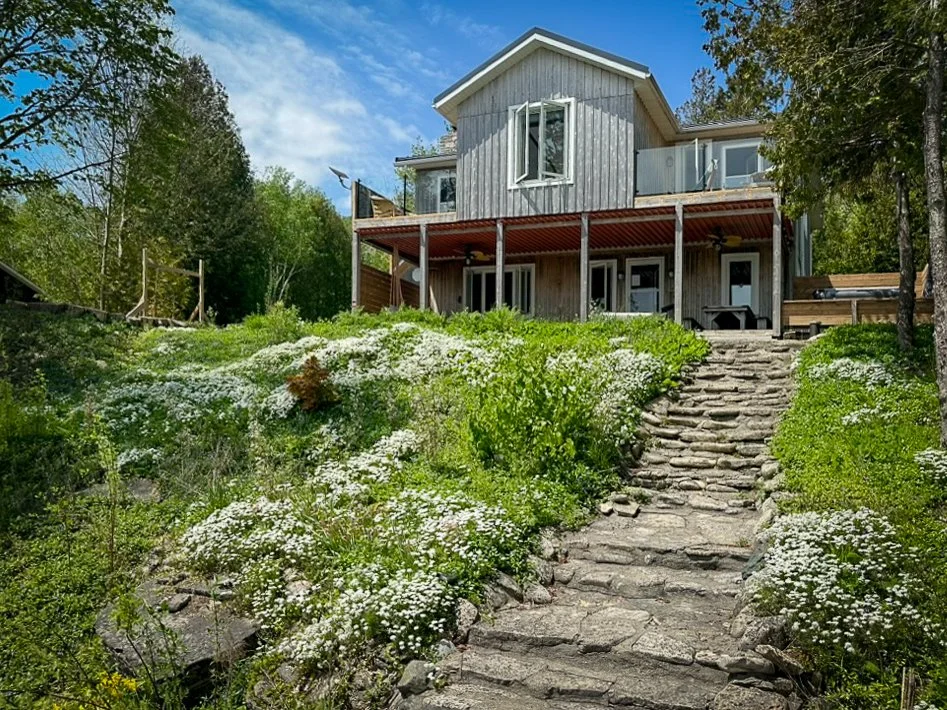 Waterfront cottage exterior