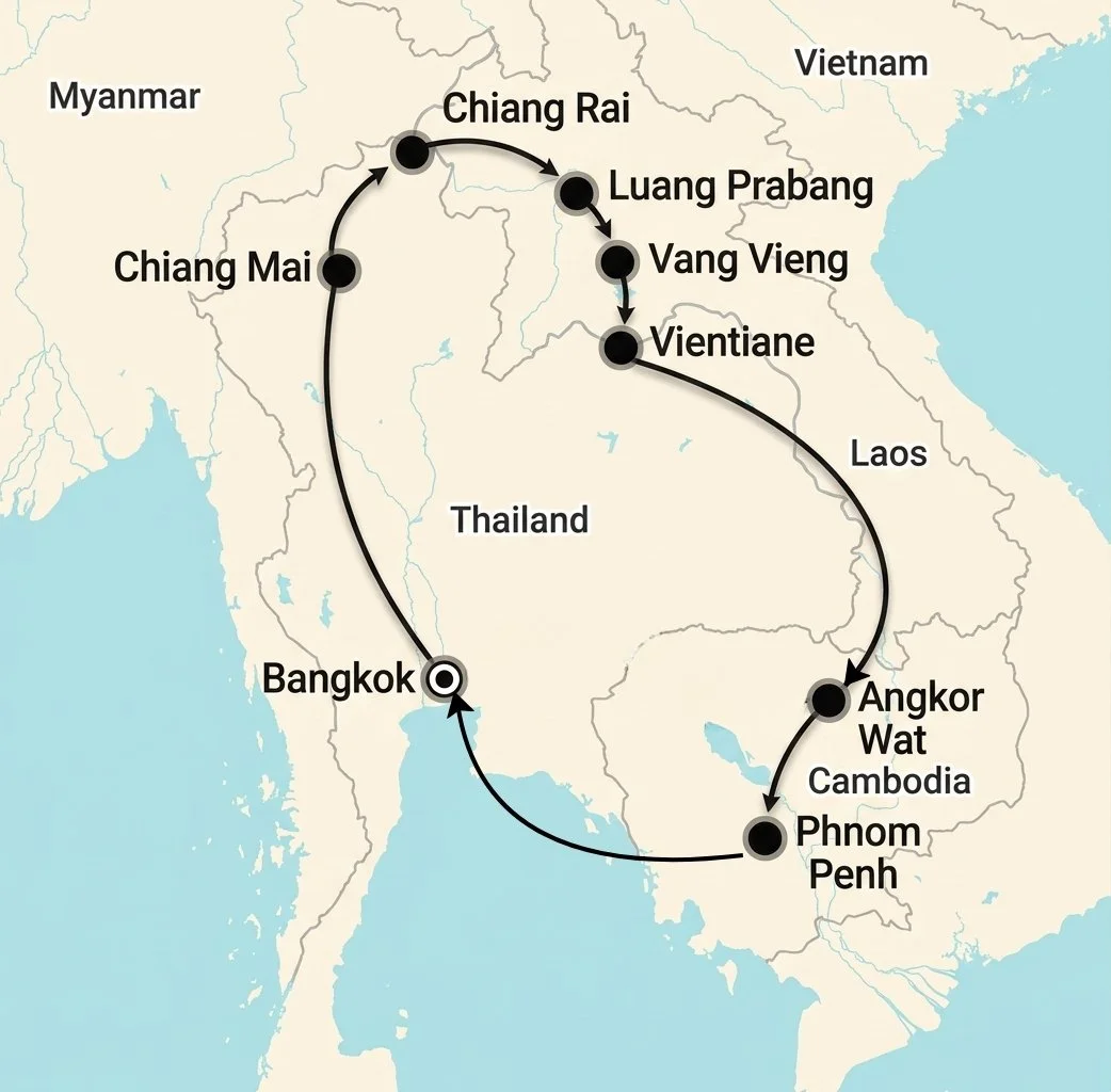 Thailand, Laos & Cambodia Tour