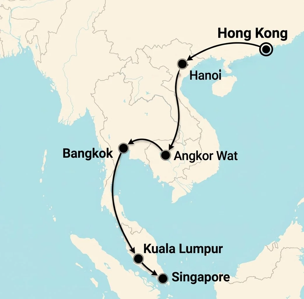 Hong Kong to Kuala Lumpur Tour