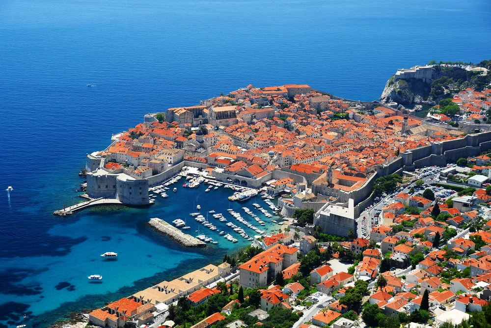 Dubrovnik Croatia old city walls summer