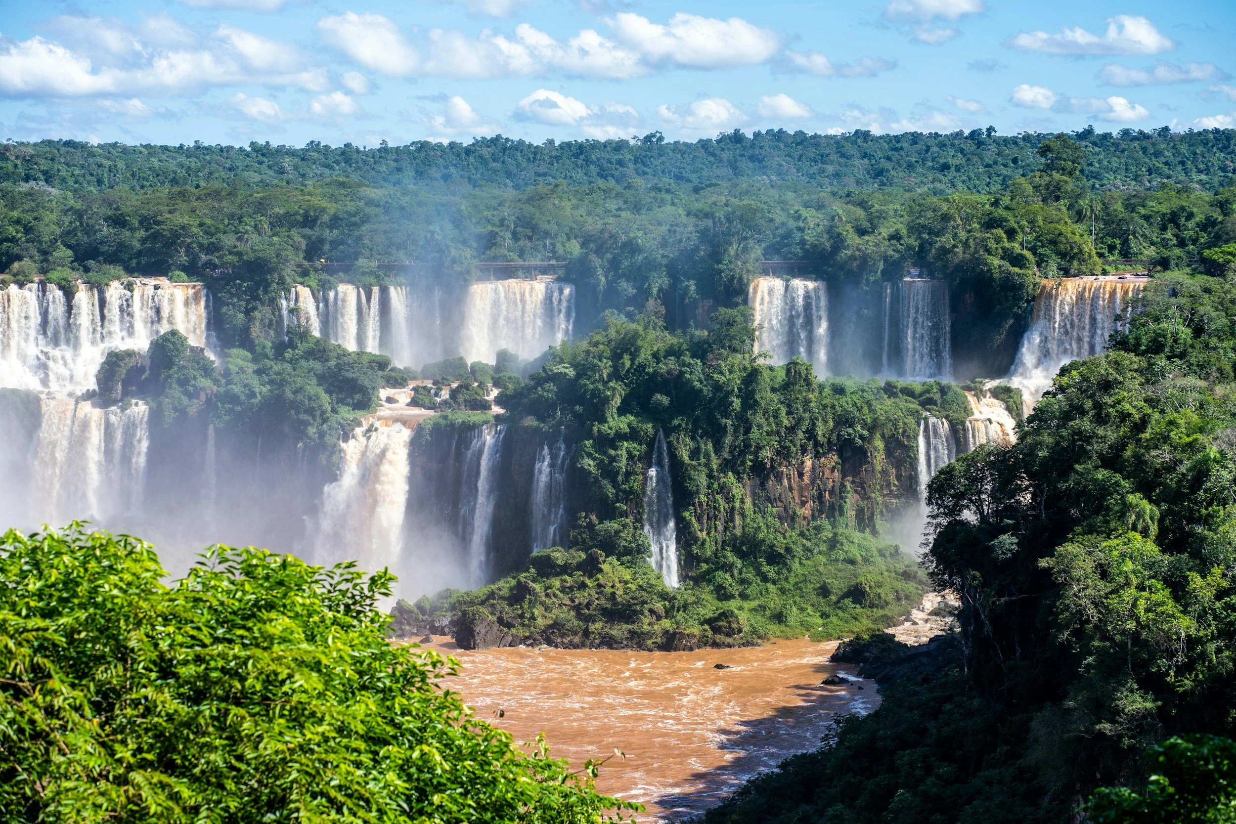 Iguazu Falls Argentina Brazil rainforest waterfall