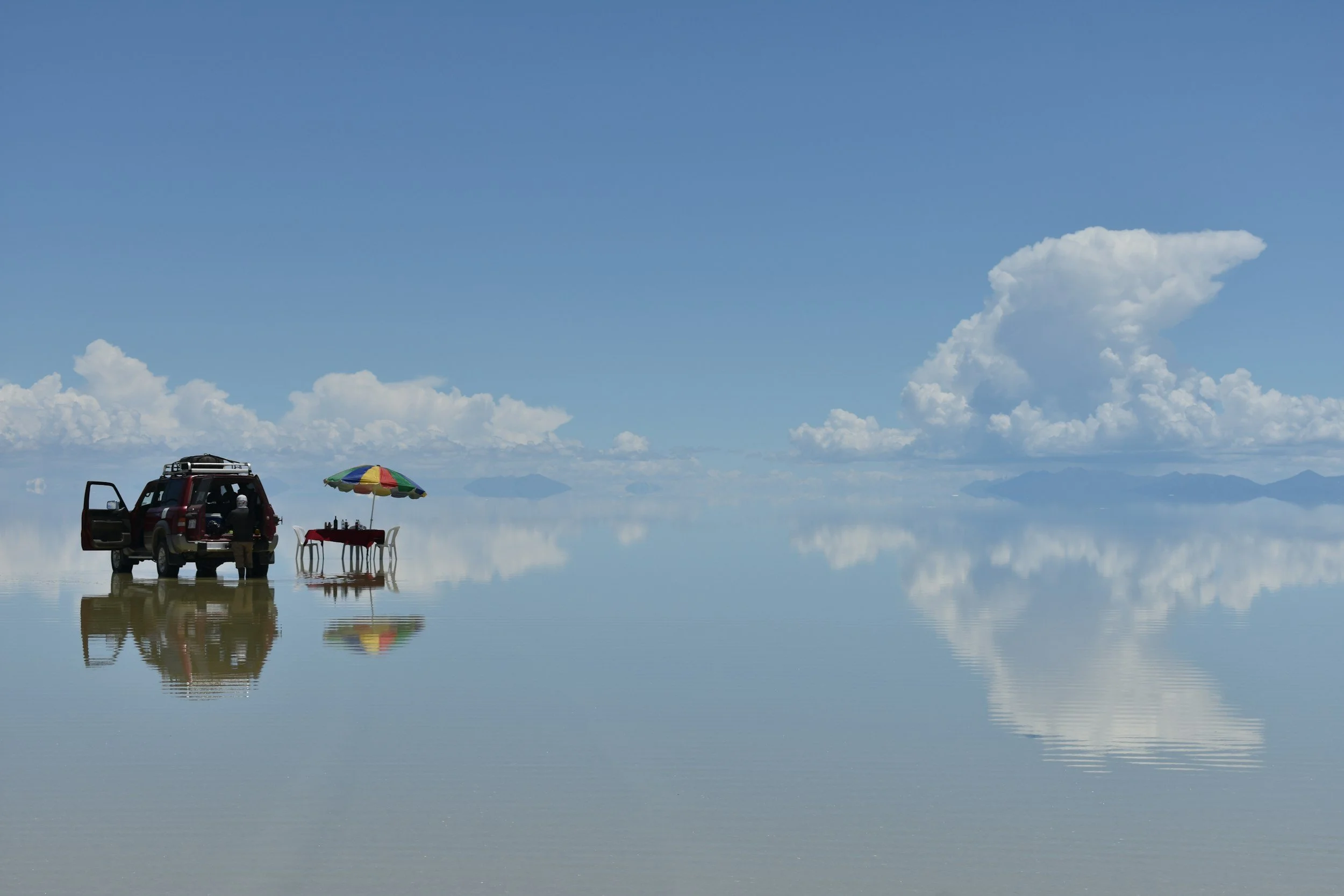 Salar de Uyuni, Bolivia: salt flats at sunrise