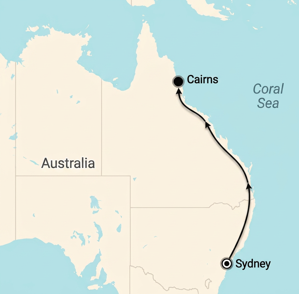 Sydney to Cairns and Great Barrier Reef Tour