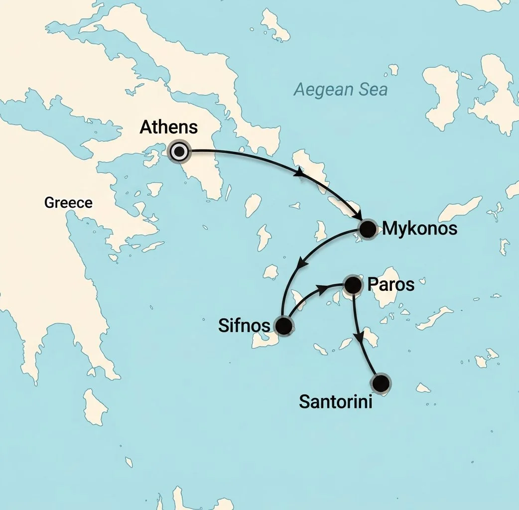 Greece Cyclades Islands Tour