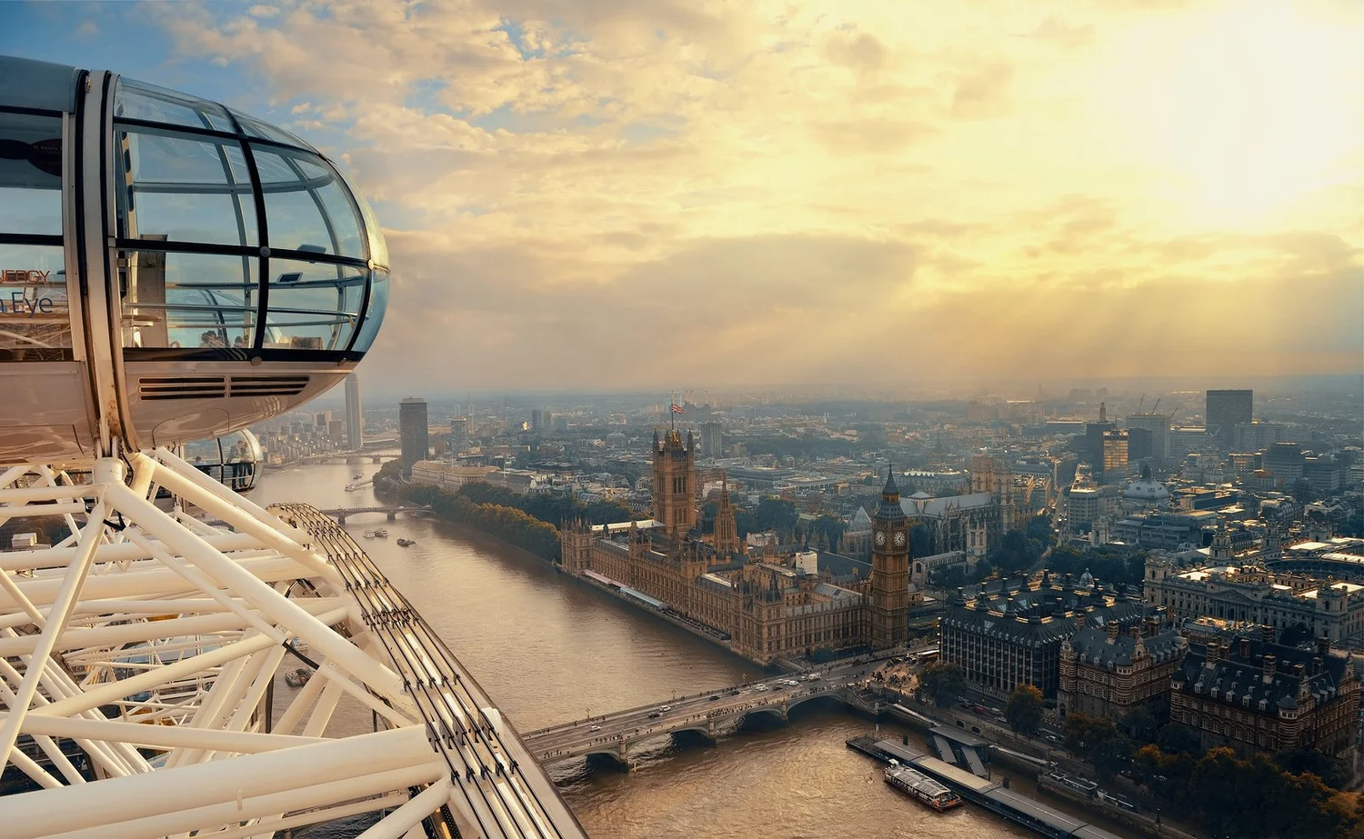 London Eye on the London-to-Paris rail route