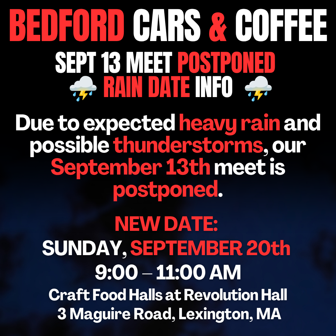 September 20 Cars and Coffee