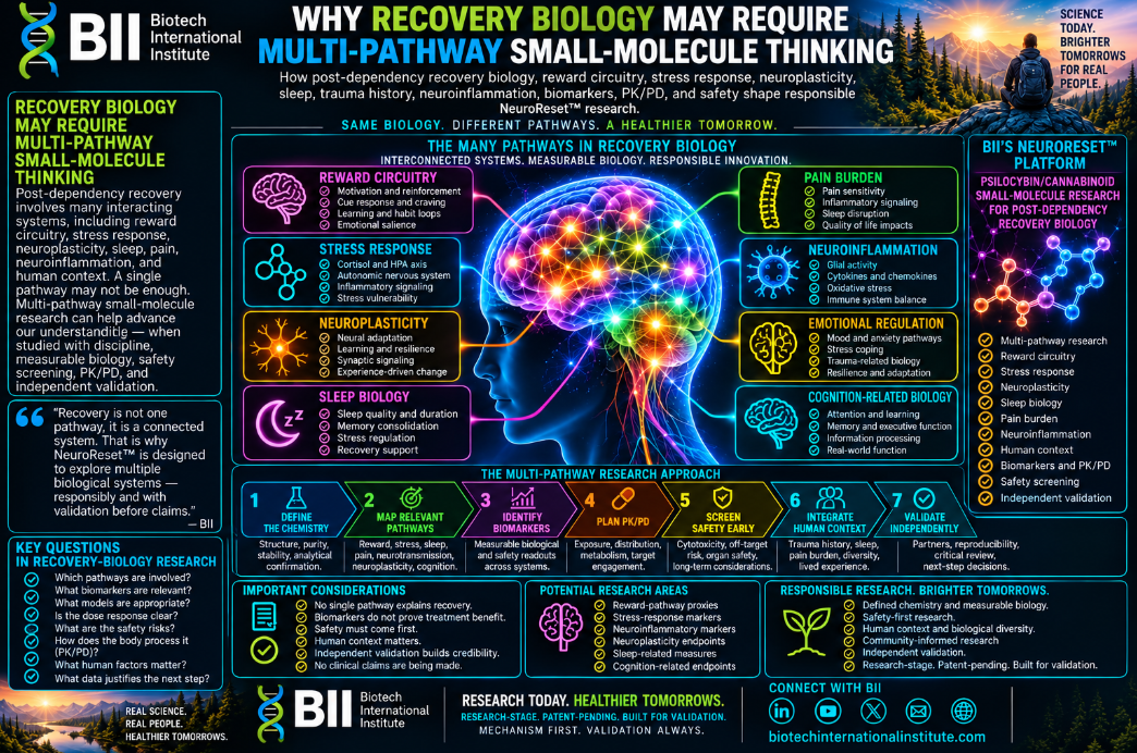 Why Recovery Biology May Require Multi-Pathway Small-Molecule Thinking