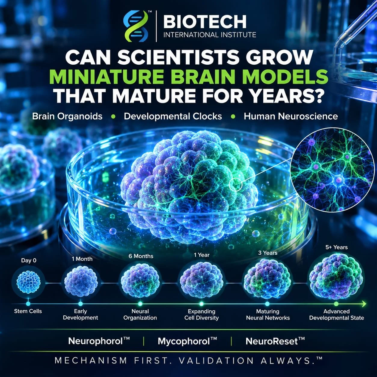 Can Scientists Grow Miniature Brain Models That Mature for Years?