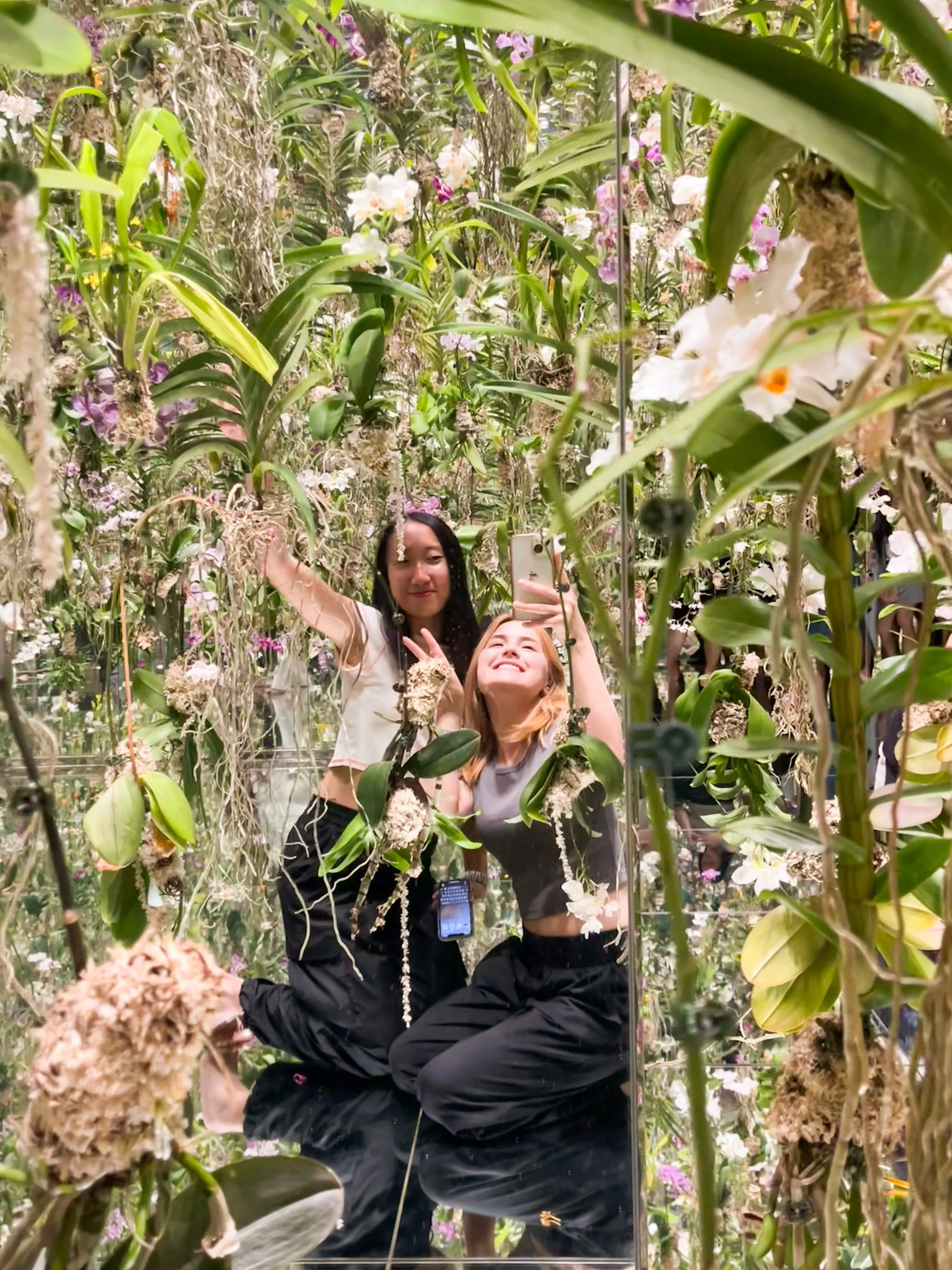 Key stop on 48-hour Tokyo itinerary. teamLab Planet in Tokyo, Japan. Immersive digital art exhibition with colorful projections, interactive displays, and futuristic atmosphere.