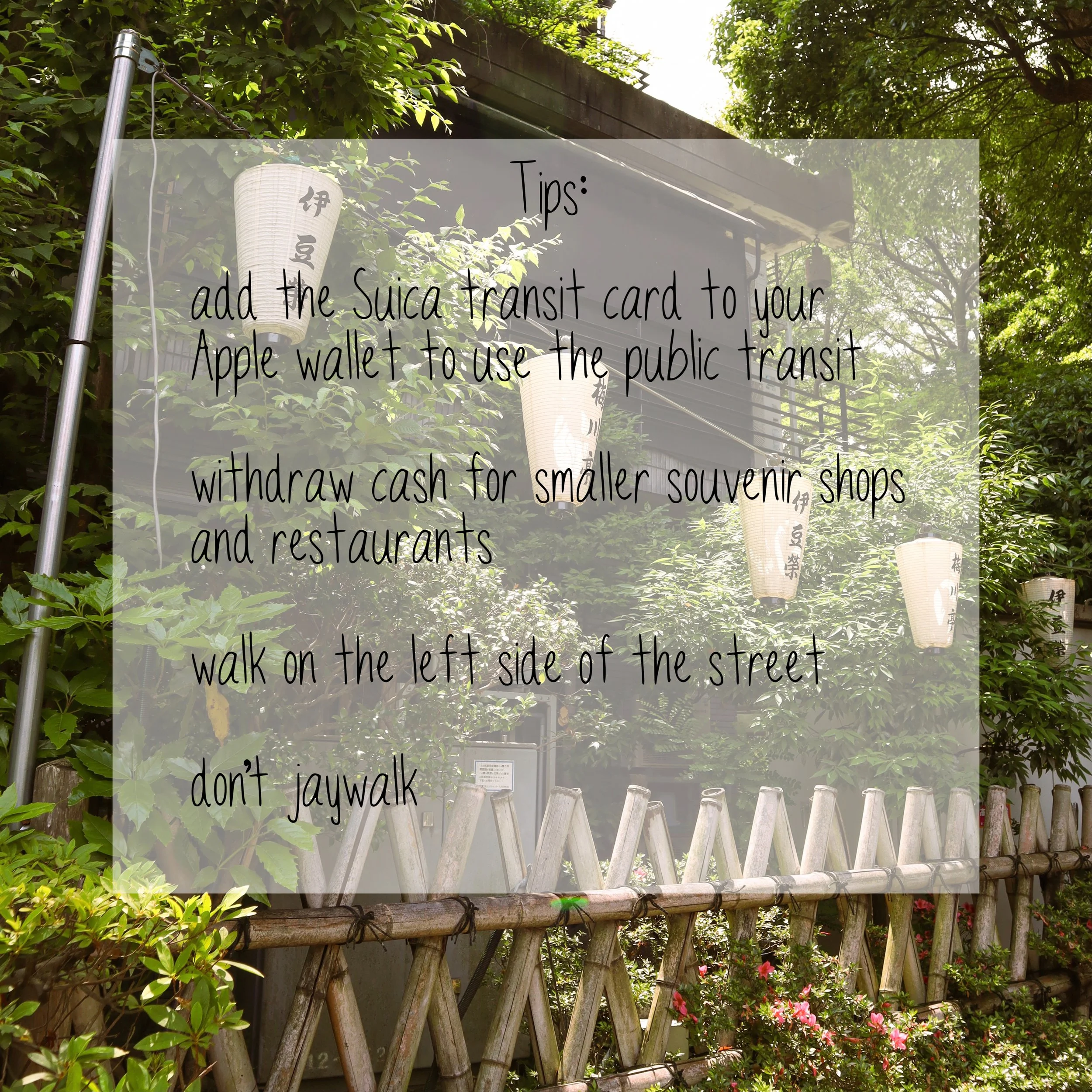 Tips for first-timers in Tokyo, Japan