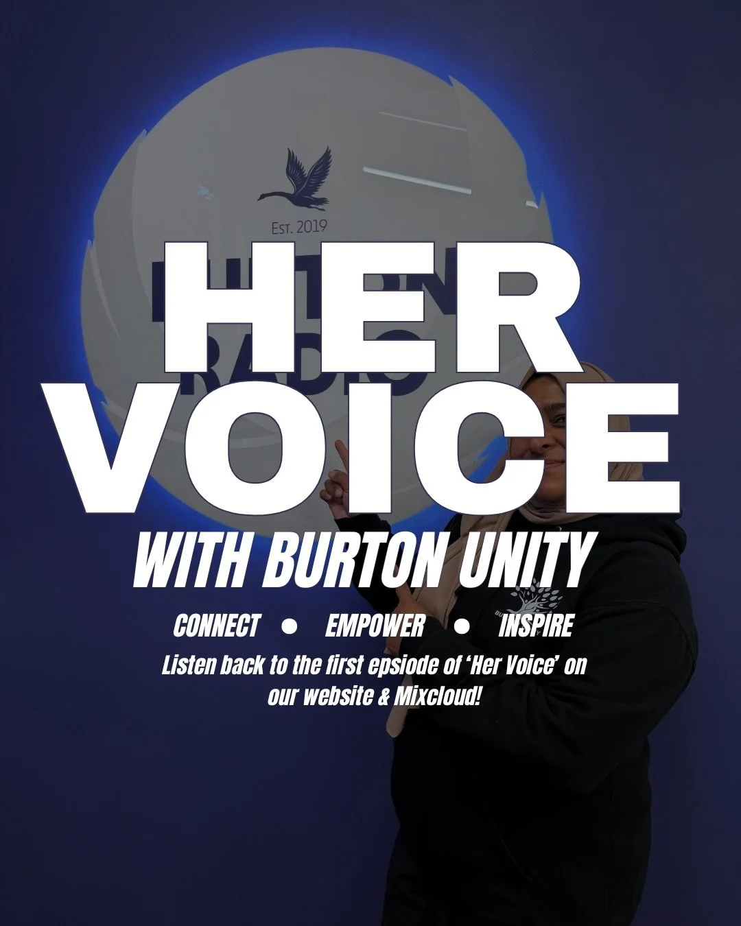 Our brand new show is here for you to listen back! &lsquo;Her Voice&rsquo; is brought to you by @burton.unity and is an excellent show there to connect, empower &amp; inspire 🗣️

Every fortnight &bull; Wednesdays 7-8pm

Live on Burtonradio.co.uk

#b