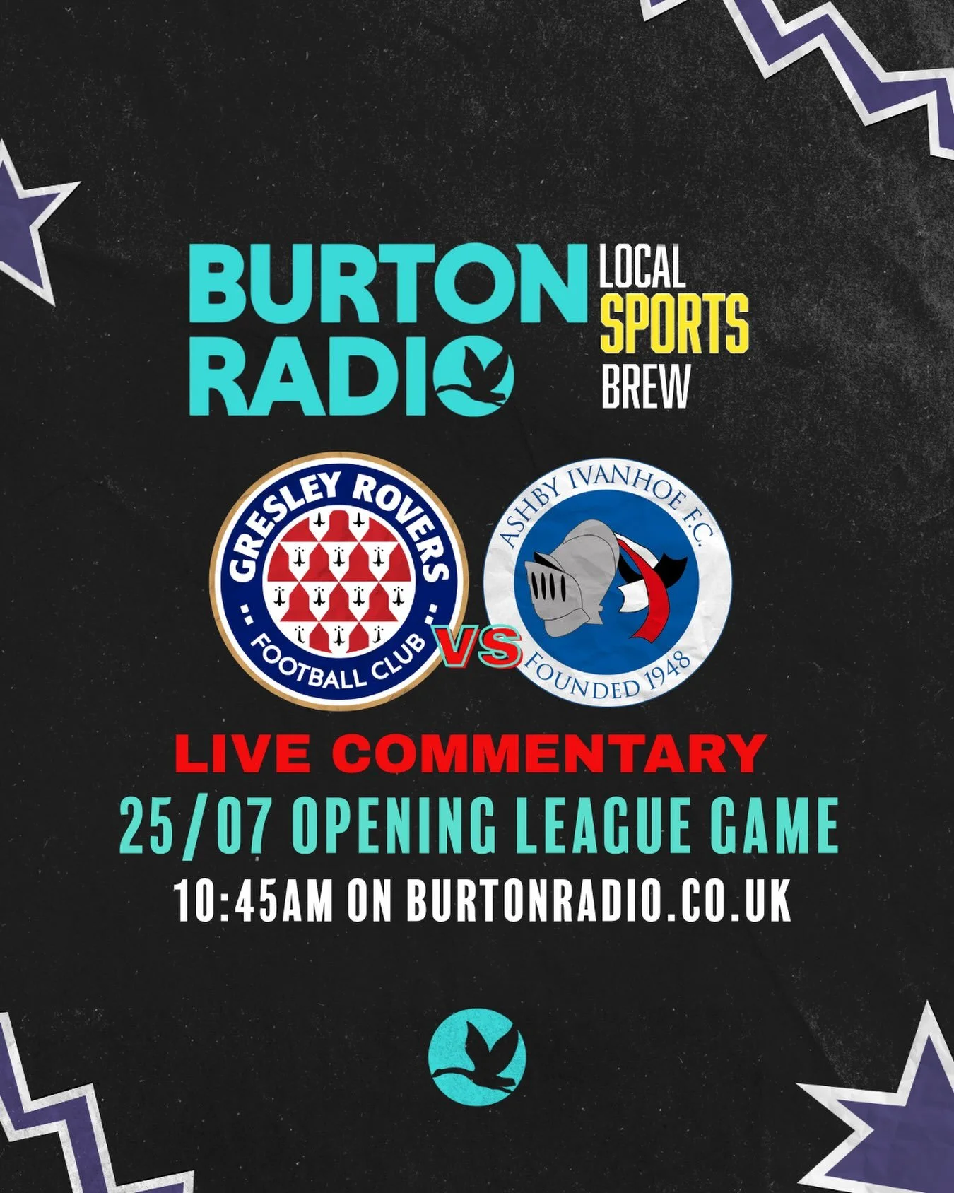 The Local Sports Brew team will be covering the Gresley Rovers game LIVE this Saturday ⚽️🎙️
#localsports #football #sport #radio #localradio