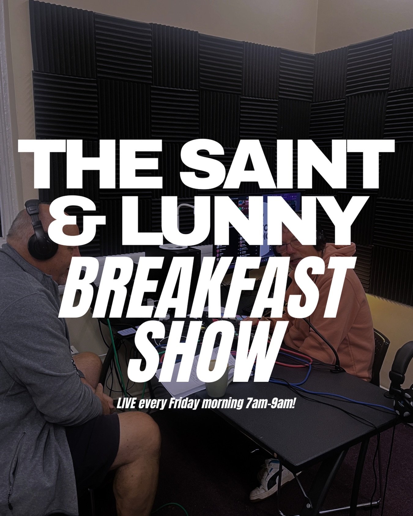 Want to start your Friday mornings right?? Tune in the The Saint &amp; Lunny Breakfast Show ☕️ Expect guests, live requests, call ins and the general banter between Saint &amp; Lunny!

Live on Burtonradio.co.uk 

7am-9am Every Friday

#burtonradio #b