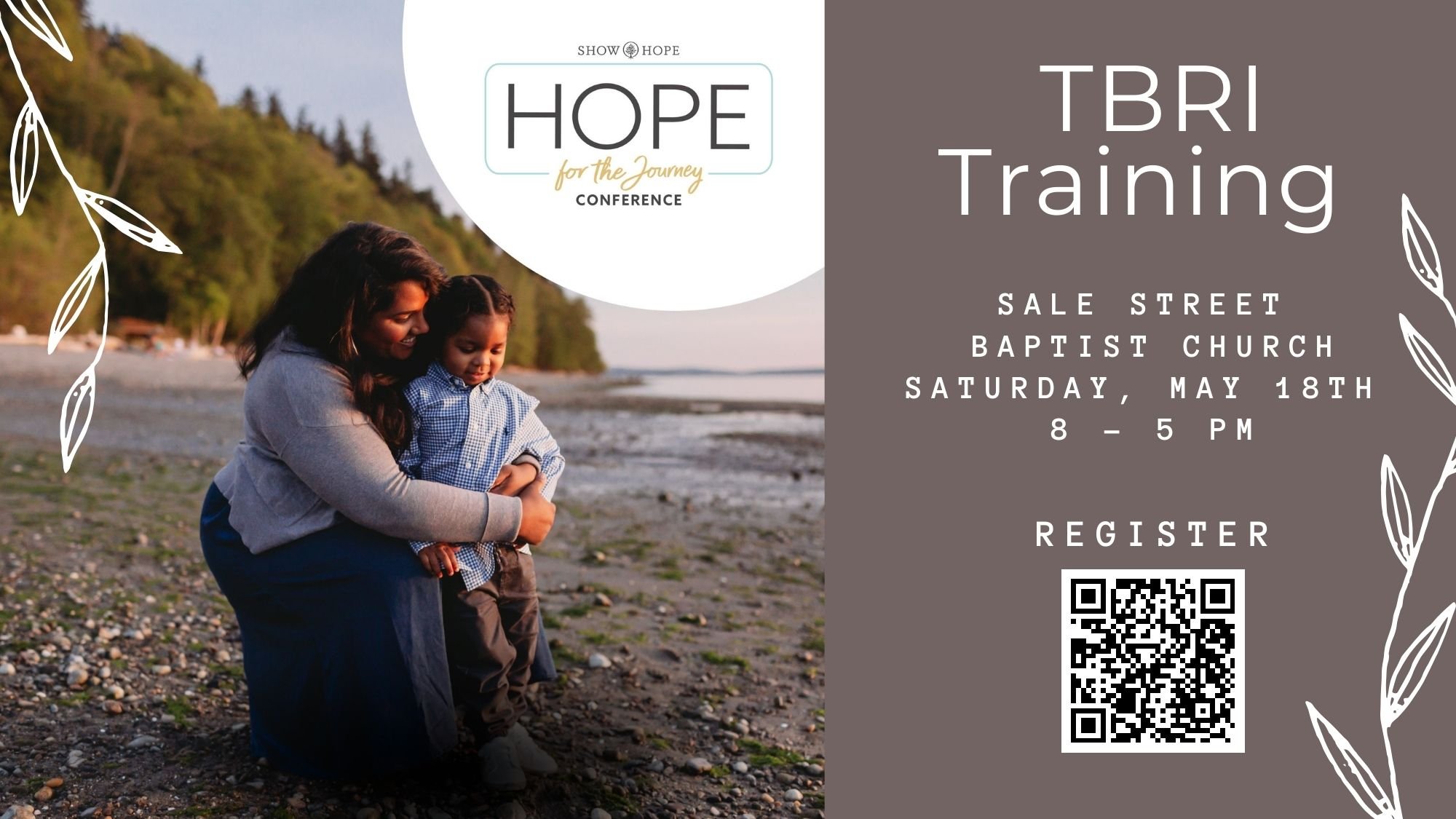 📆 This week at SSBC!

Parents and anyone who works with children are invited to our FREE Hope for the Journey Conference. This is a TBRI (Trust Based Relational Intervention) training Saturday from 8am - 5pm. Sign up here: https://www.salestreet.org