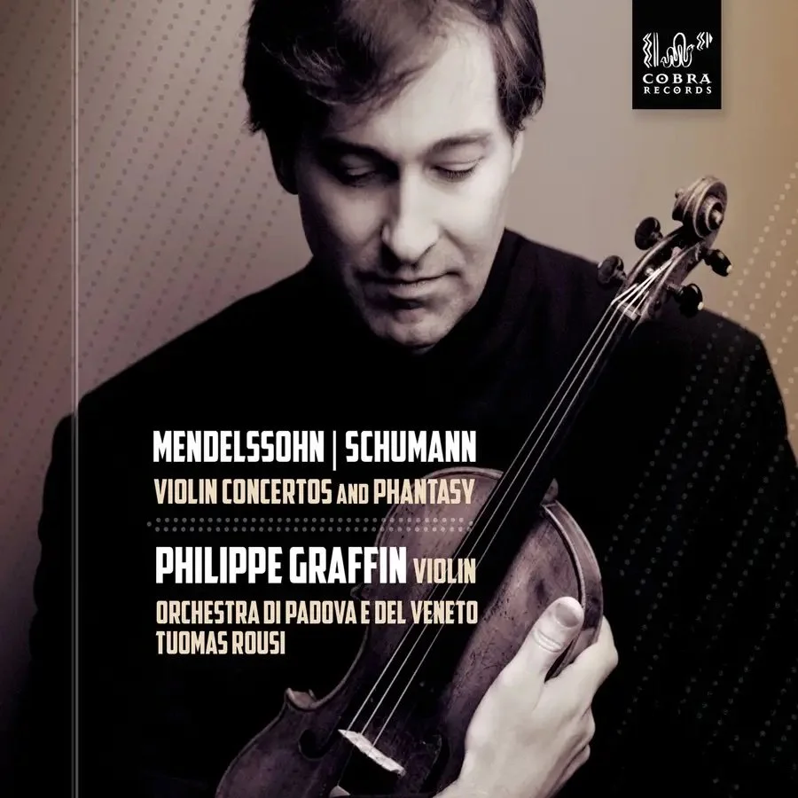 Schumann Violin Concerto, Phantasy, Mendelssohn Violin Concerto in E min. 
( cadenza Graffin)