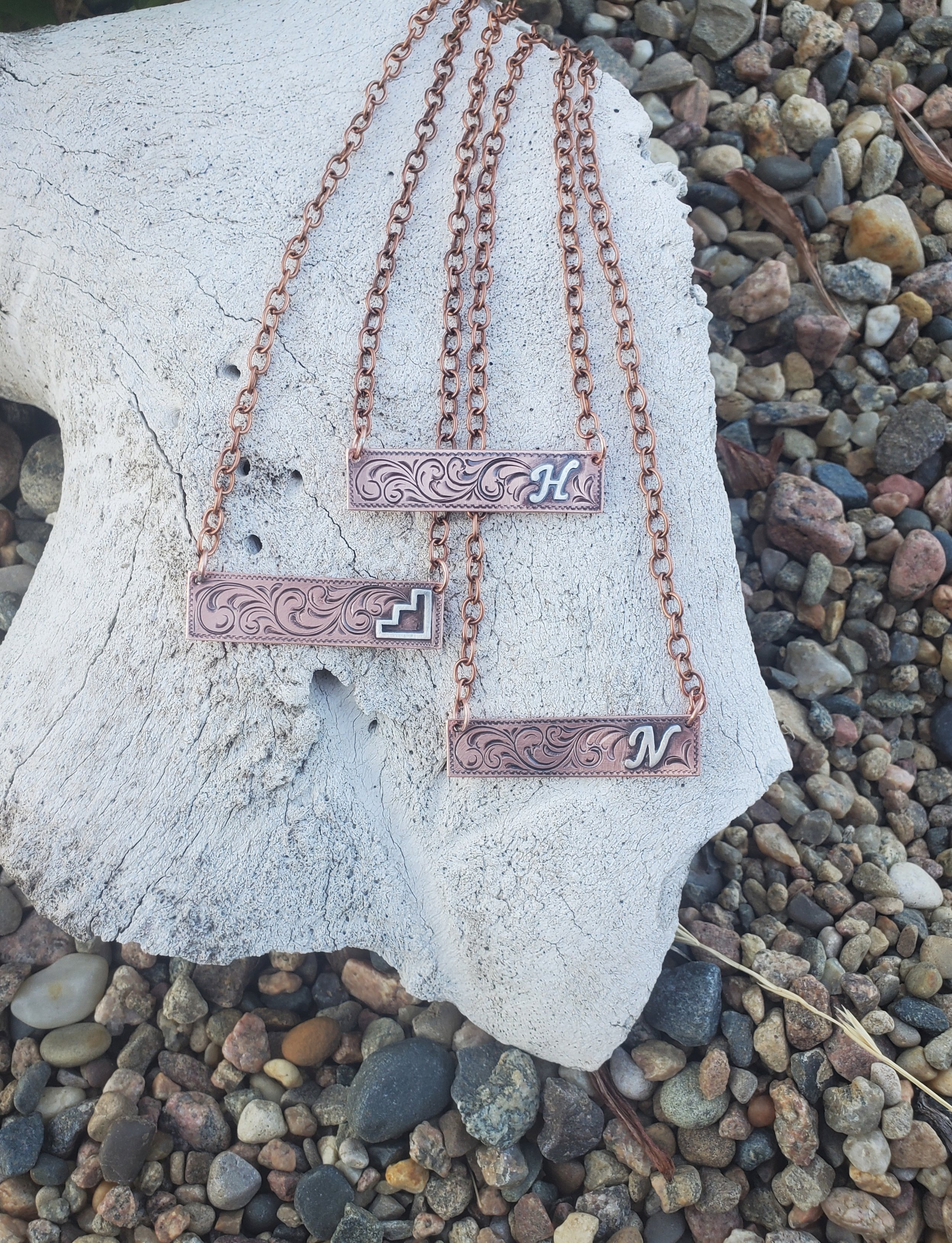 Copper Bar Necklace