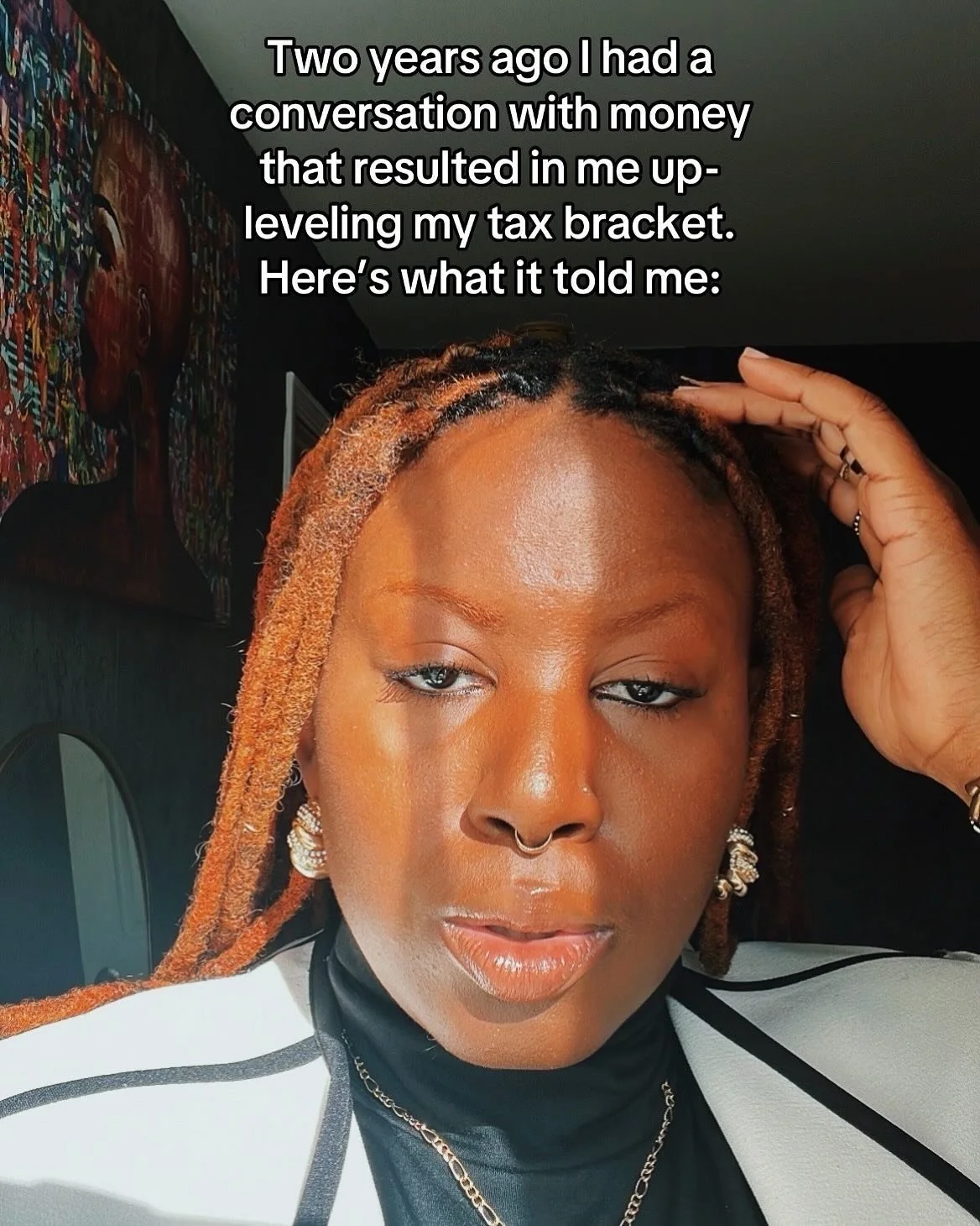 I know, I know&hellip; this is from BEFORE I cut my hair, but it&rsquo;s resonating with so many people on TikTok that I wanted to share it here too! 

Money money money money money. 

What happens within you when you hear that word? 

Do you tense u