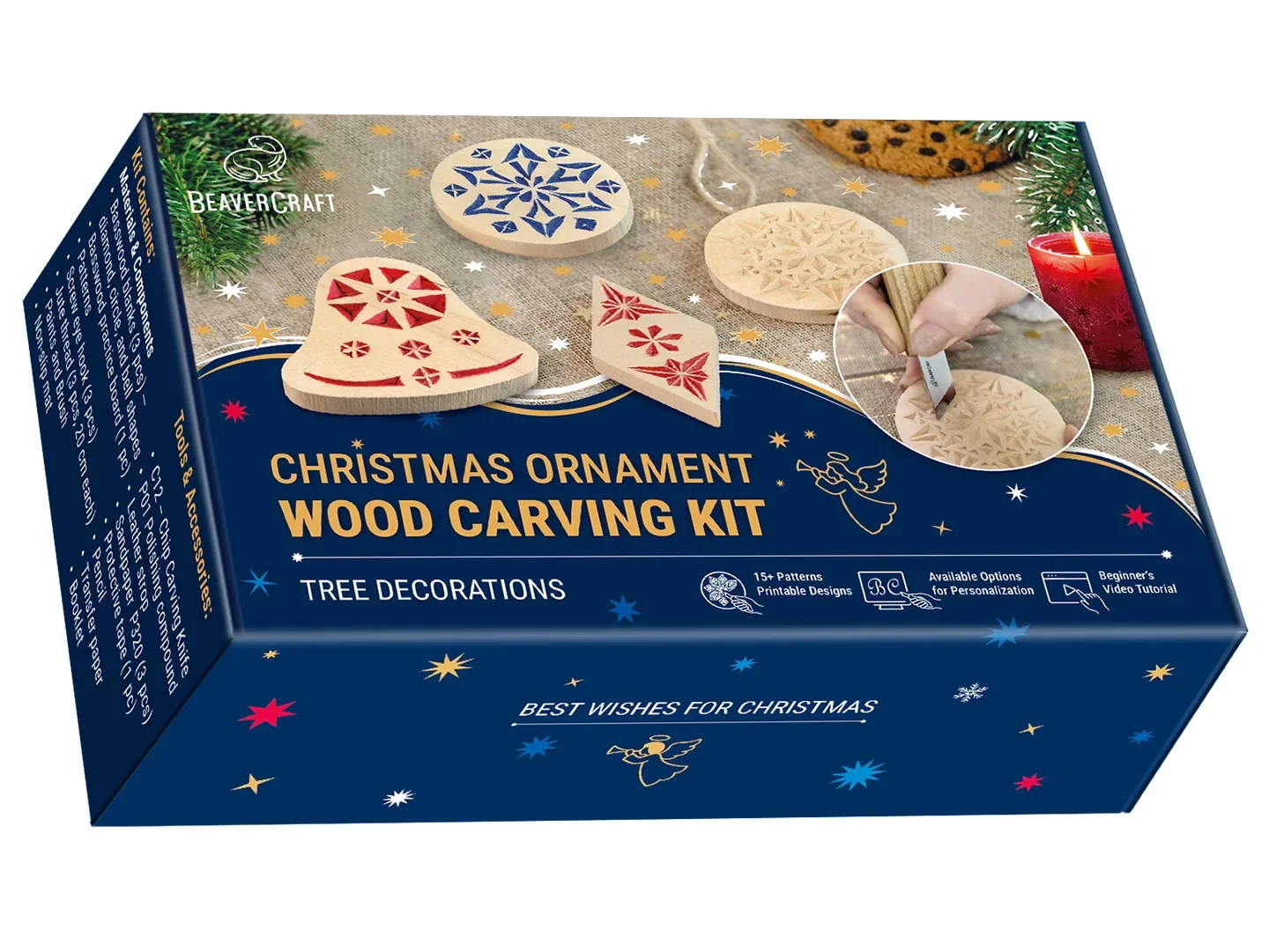 DIY Christmas Ornaments-Chip Carving Kit