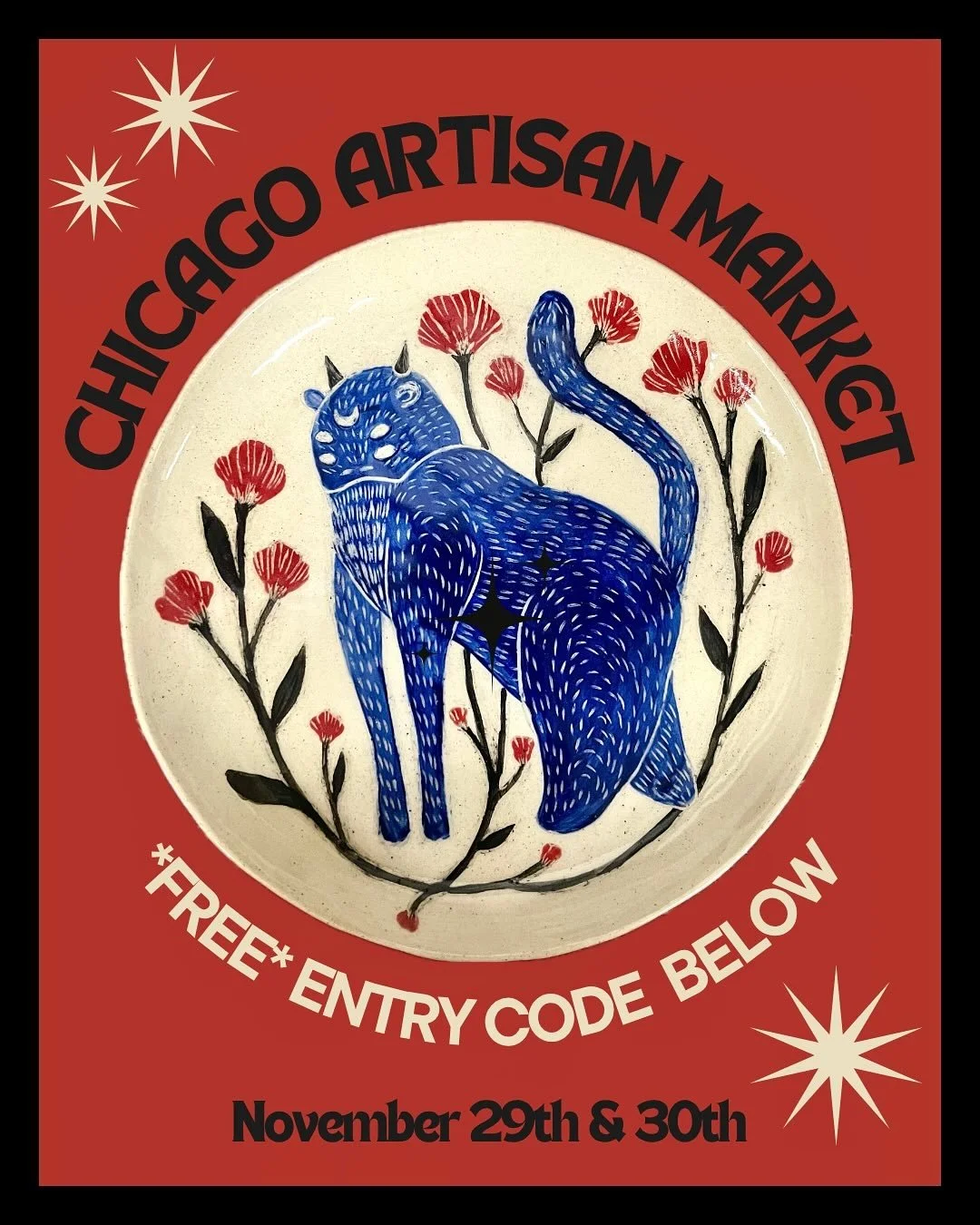 Get🚨free entry🚨 to the @chicagoartisanmarket on Nov 29th &amp; 30th using my coupon code: nika. You&rsquo;ll need to reserve tickets ahead of time. *Link is in my bio* Once you add your ticket (and desired number of tote bags) to your cart, find th