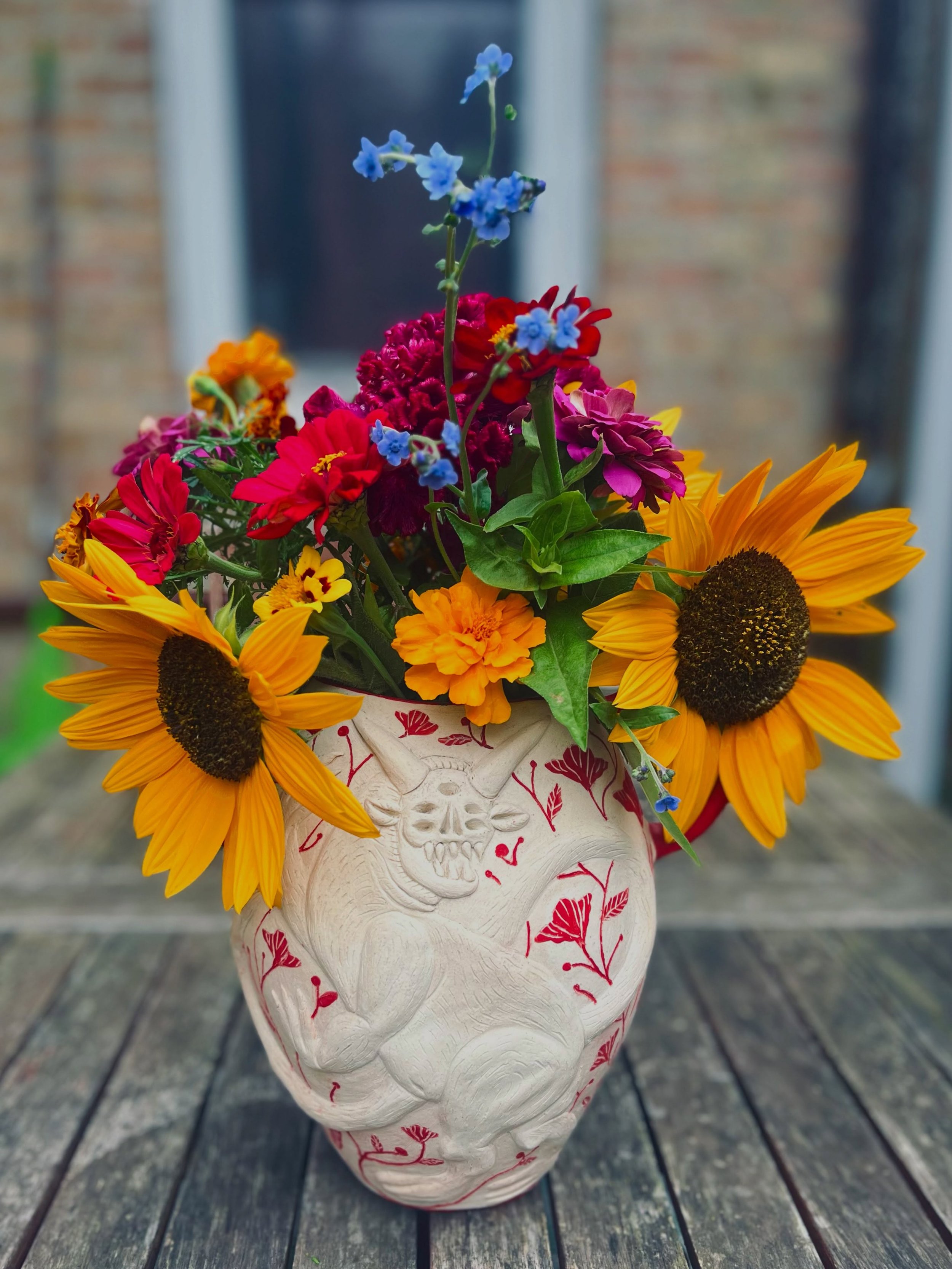 Getting ready to say &lsquo;bye for now&rsquo; to our flower garden as the leaves begin to change. I had no idea how outrageously pleasant it would be to grow flowers. It&rsquo;s one of the best things I&rsquo;ve taken part in in a very long time. Th