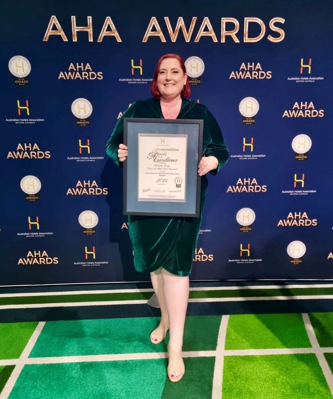 Congratulations to Belinda Gertig &amp; @tradewinds_hotel for winning the Conference &amp; Events Manager Award🥇at the 2024 AHA Accommodation Awards for Excellence 🏨

#freochamber #fremantle #AHA #AwardSeason #bettertogether #thisisfremantle #hotel