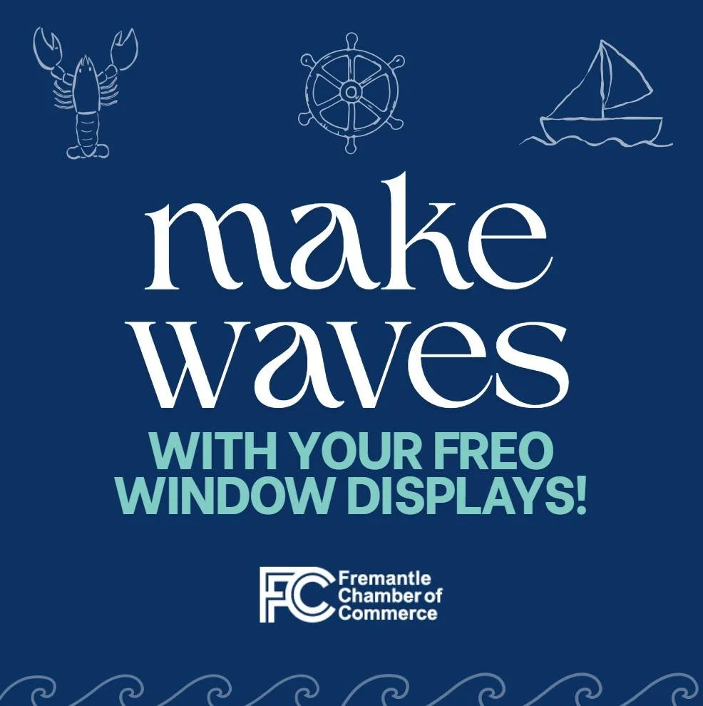 🚨🌊MAKE WAVES with your nautical themed window displays! Turn heads, stop foot traffic &amp; show off the creativity that makes Fremantle shine! ✨
In partnership with @cityoffremantle, you could win 1 of 5 x $1000 vouchers up for grabs! Get ready to