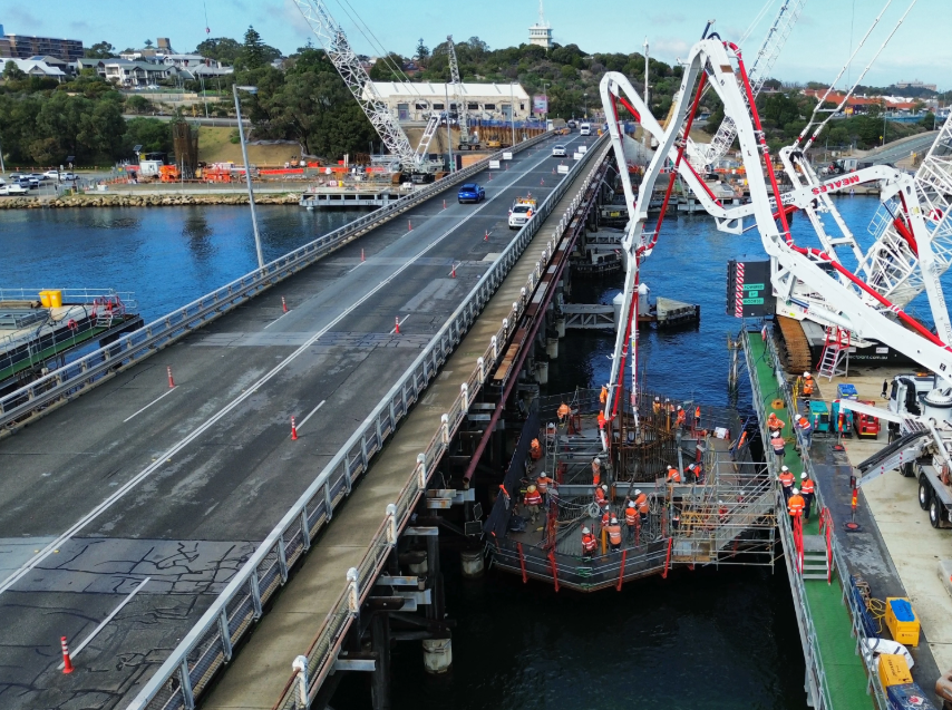 Roadworks Update - Fremantle Traffic Bridge 