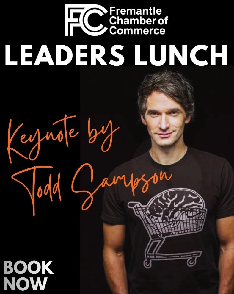 Have you got your tickets yet? 👀⚡️
Fremantle Chamber of Commerce Leaders Lunch &ndash; WIRED TO WIN
📅 Thursday 18 June
✨ Keynote speaker: Todd Sampson
A powerful keynote deep dive into how elite performers think, decide &amp; stay ahead when the pr