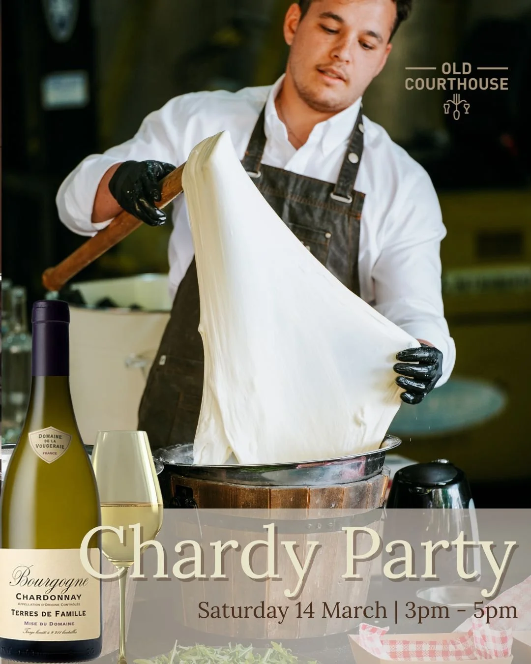 Chardonnay lovers, rejoice! 🍾🍇
The @oldcourthousefremantle is back with another year of Chardonnay heaven! Join for an afternoon of tasting 18 incredible Chardonnays, indulging in Galleria Burrata&rsquo;s cheesy magic &amp; taking home a freshly-ma