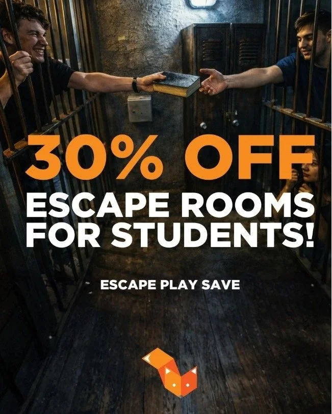 Ready to test your puzzle-solving skills? 🧩⏳
@foxinaboxperth is bringing the weekday deals!
🎓 Student Tuesdays &ndash; 30% OFF
🔥 Double Trouble 50% OFF games
🎯 3-for-2 specials
But be quick&hellip; only the first 10 bookings each day unlock these