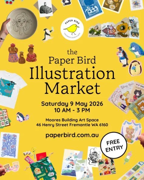 Step into a world of illustration magic 🎨
Come and see the @paperbird_books Illustration Market on Saturday 9 May 10am - 3pm!
🛍️ Shop prints, zines, originals, ceramics, stationery + more
👩&zwj;🎨 Meet amazing local makers + youth artists
🖼️ Expl