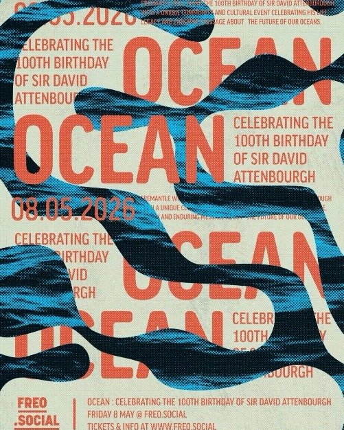 @freo.social is celebrating 100 years of David Attenborough on 8 May, with a night inspired by the ocean! 🌊
🎬 Screening of Ocean (almost SOLD OUT 🚨)
🌊 Immersive venue transformation
🎟 Final release tickets moving fast!
🌐 www.freo.social/events
