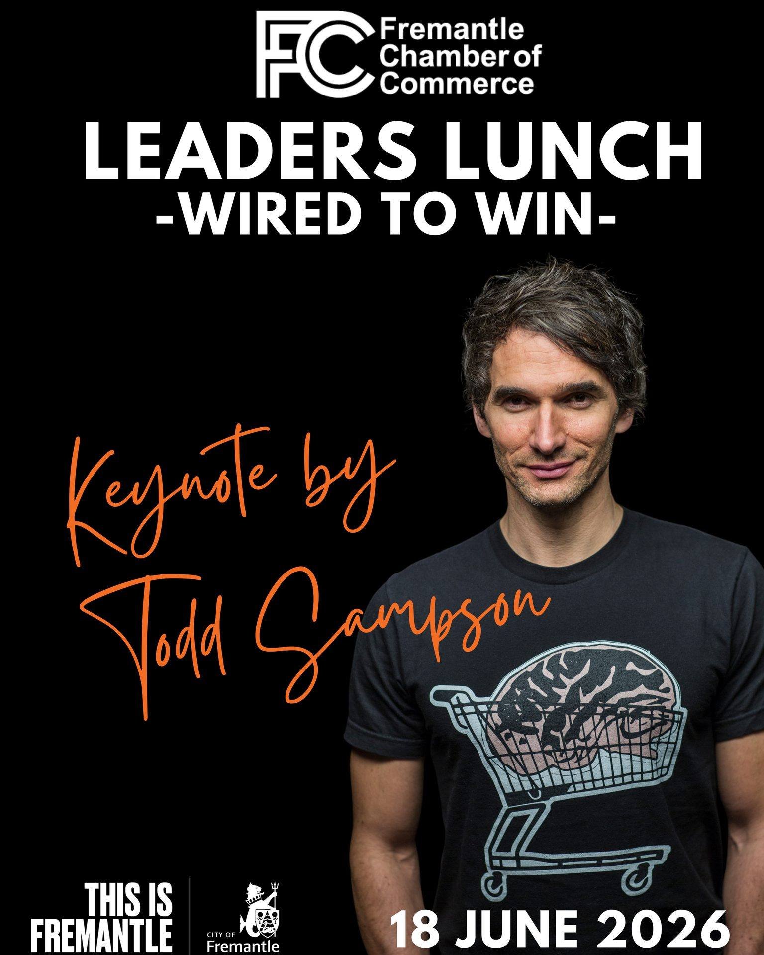 Your next big opportunity could start in the room next to you 🤝
Join Fremantle&rsquo;s top business leaders and Todd Sampson at FCC's Leaders Lunch Wired to Win to learn strategies, build connections &amp; perform at your peak.
📅 18 June📍 Esplanad