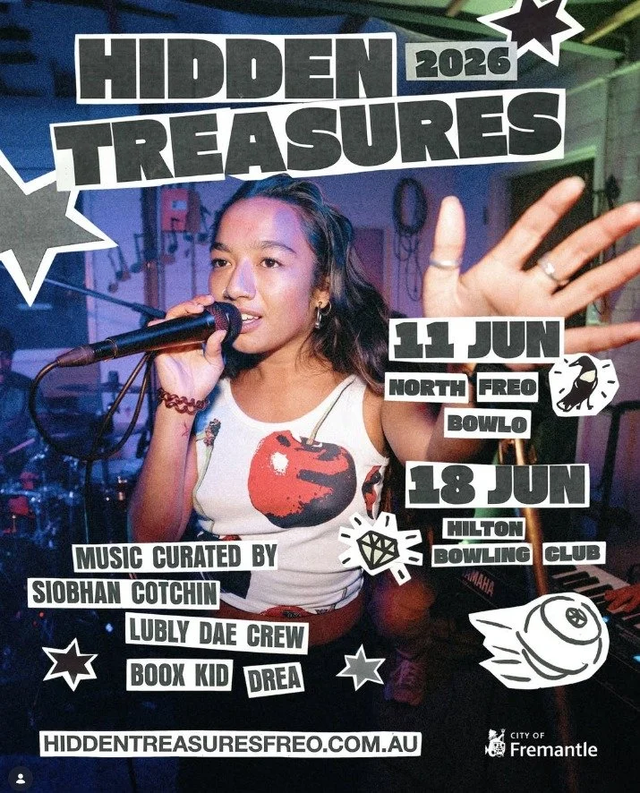 🌟Hidden Treasures 2026 is almost here!🌟
Round up your crew for a winter of live music, local venues &amp; unforgettable nights at Freo&rsquo;s favourite bowlo&rsquo;s 🎸🏏✨
📍North Freo Bowlo - 11 June
📍Hilton Bowling Club &ndash; 18 June
🎟️ Don&