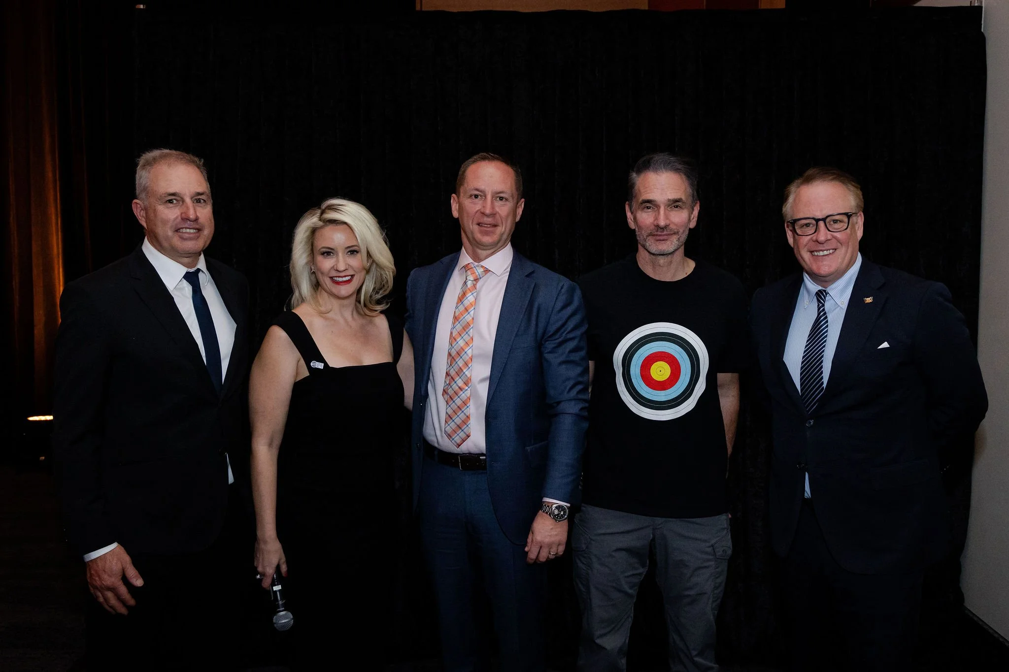 City of Fremantle Deputy Mayor Fedel Camarda, CEO Chrissie Maus, Ivan Dzeba Benny's FCC Director, Todd Sampson, Lord Mayor Hon. Bruce Reynolds, Wired to Win Leaders Lunch 2026