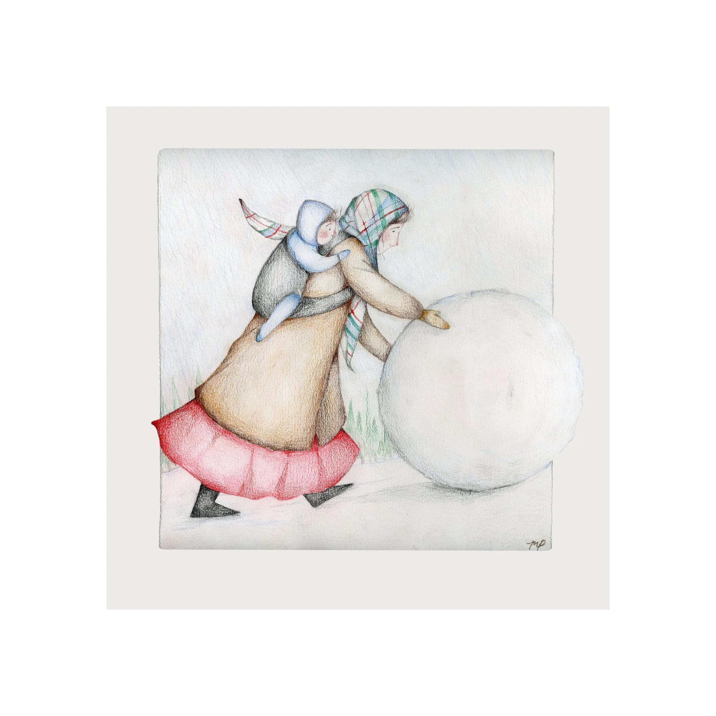 Playing in the Snow with Mom!